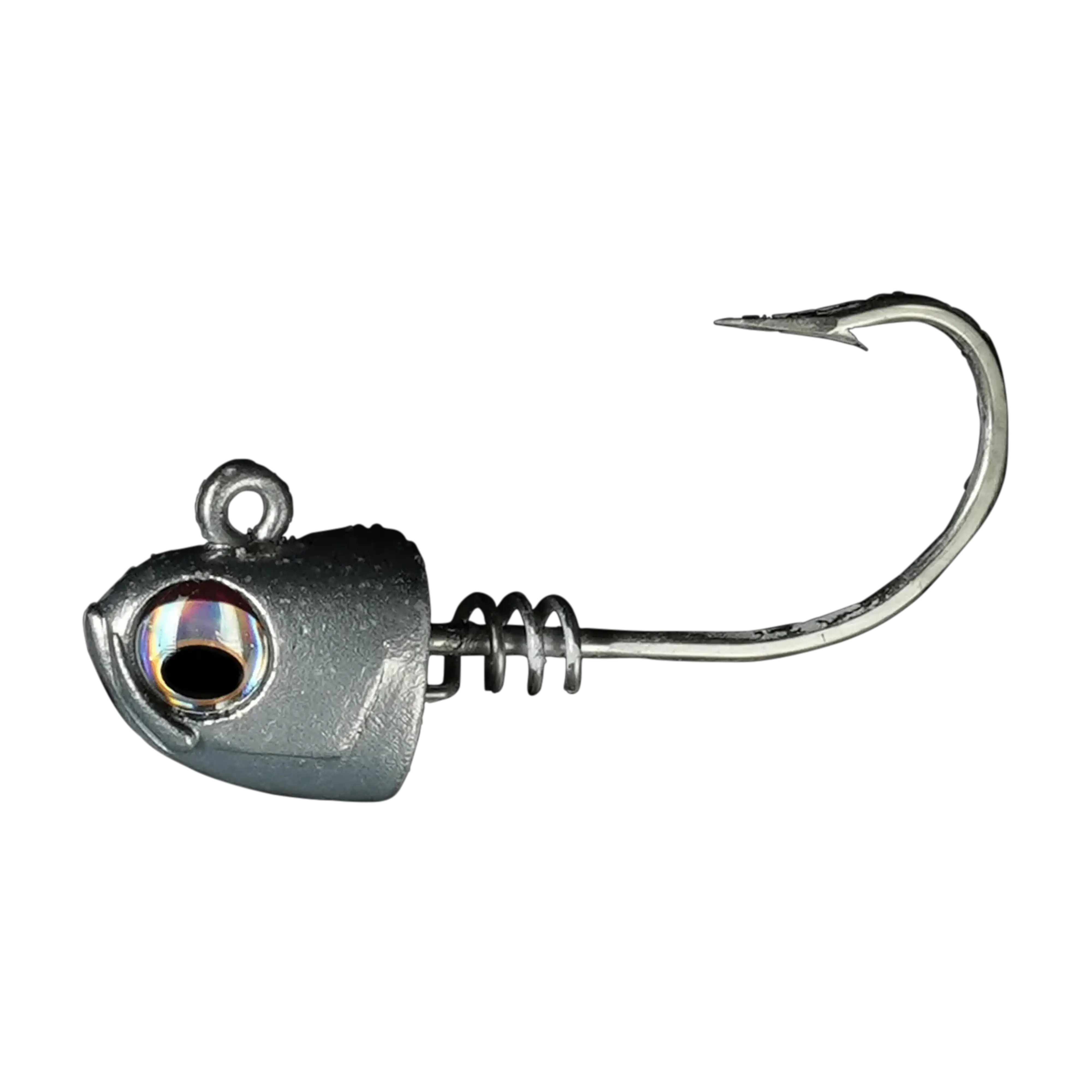 NLBN 5" Screw Lock Jig Heads – Heavy-Duty 8/0 Mustad Hooks (2 Pack)