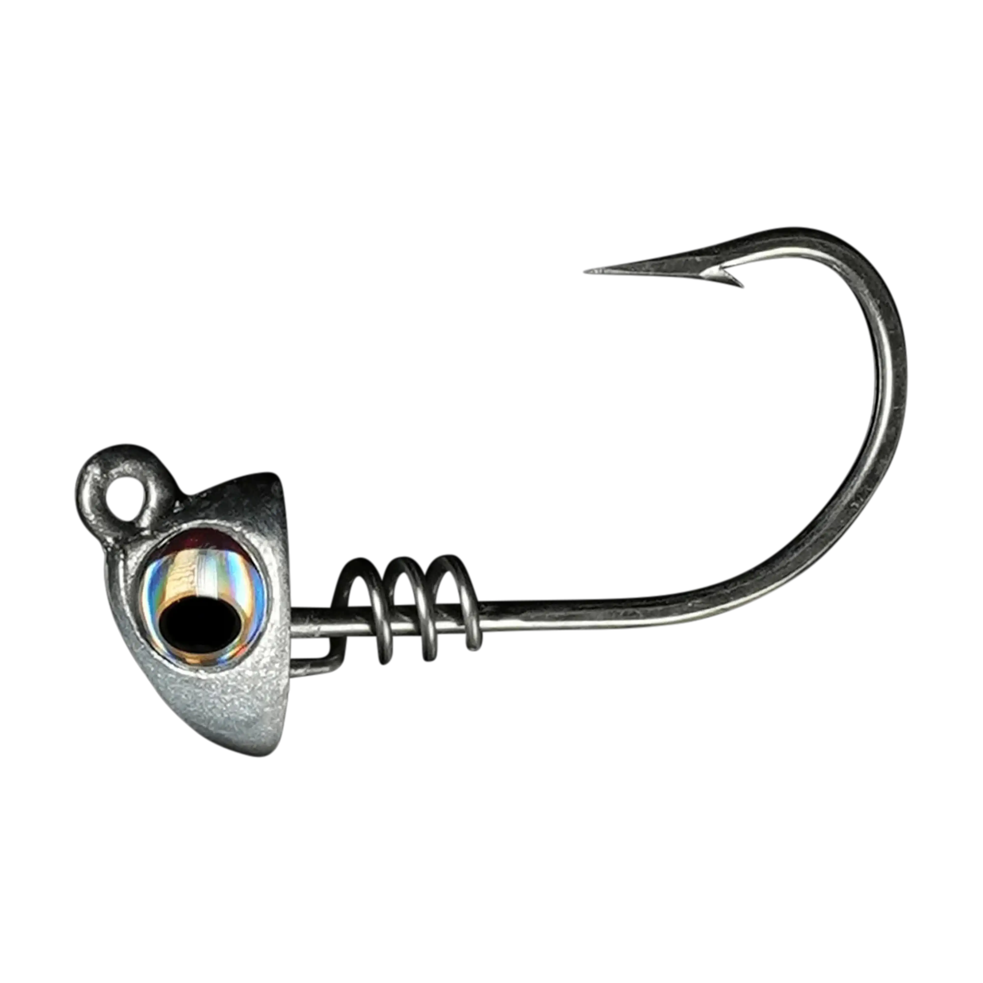 NLBN 5" Screw Lock Jig Heads – Heavy-Duty 8/0 Mustad Hooks (2 Pack)