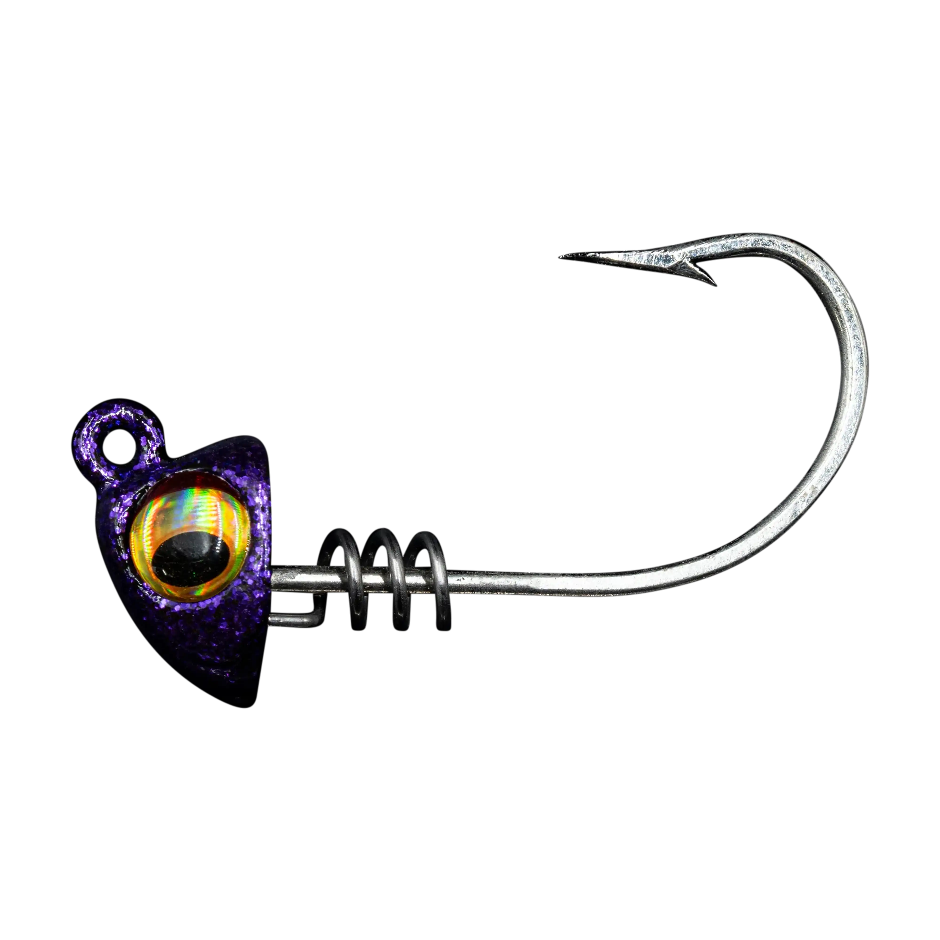 NLBN 5" Screw Lock Jig Heads – Heavy-Duty 8/0 Mustad Hooks (2 Pack)