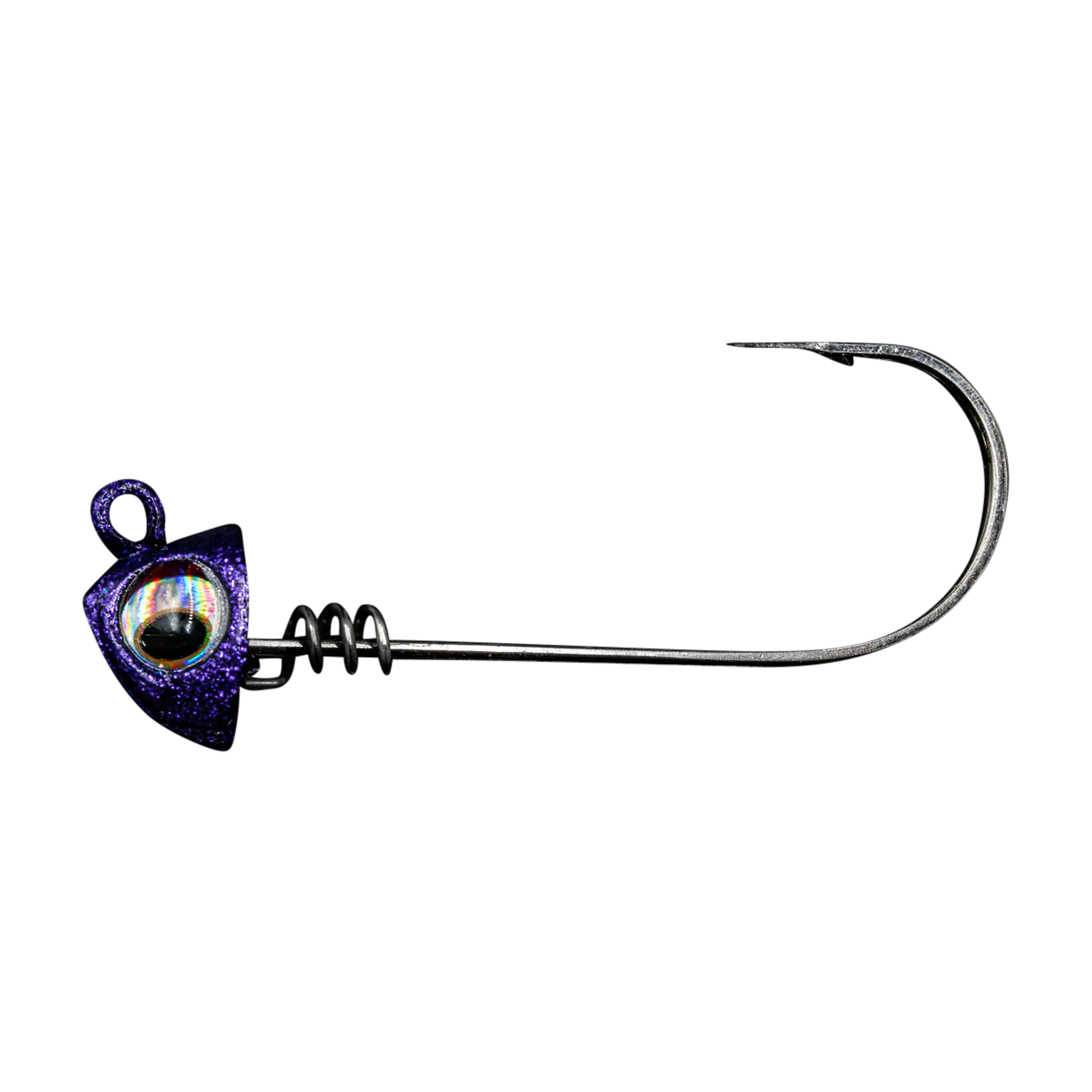 NLBN 8" Screw Lock Jig Heads – Heavy-Duty 9/0 Mustad Hooks (2 Pack)