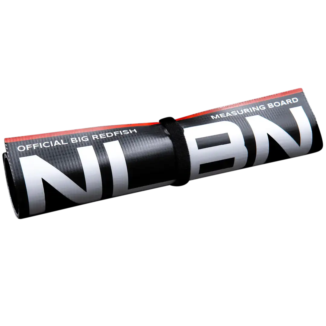 NLBN No Live Bait Needed Big Redfish Measuring Board Rolled Up