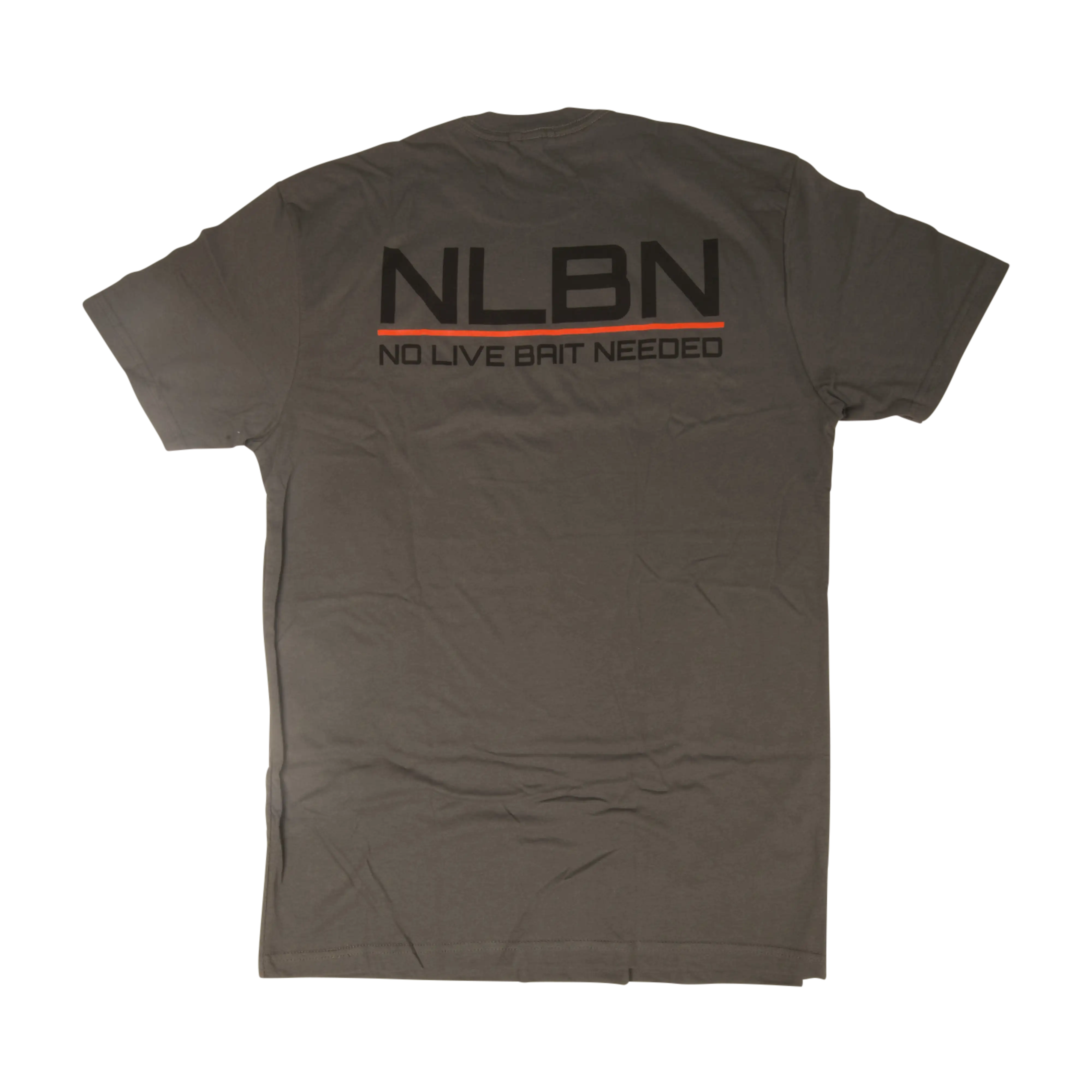 NLBN Red Lockup Cotton Short Sleeve T-Shirt - Charcoal back
