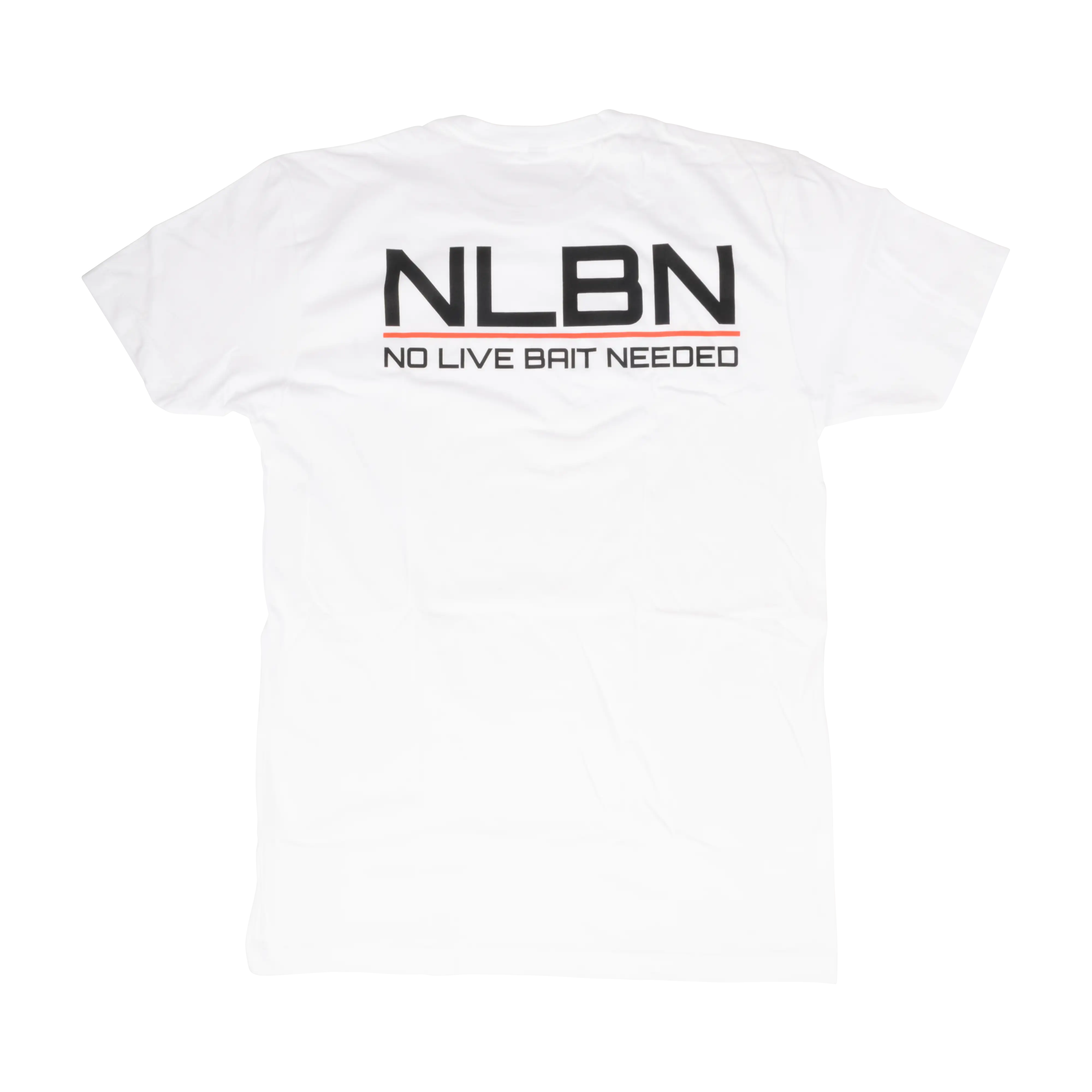 NLBN Red Lockup Cotton Short Sleeve T-Shirt - White back