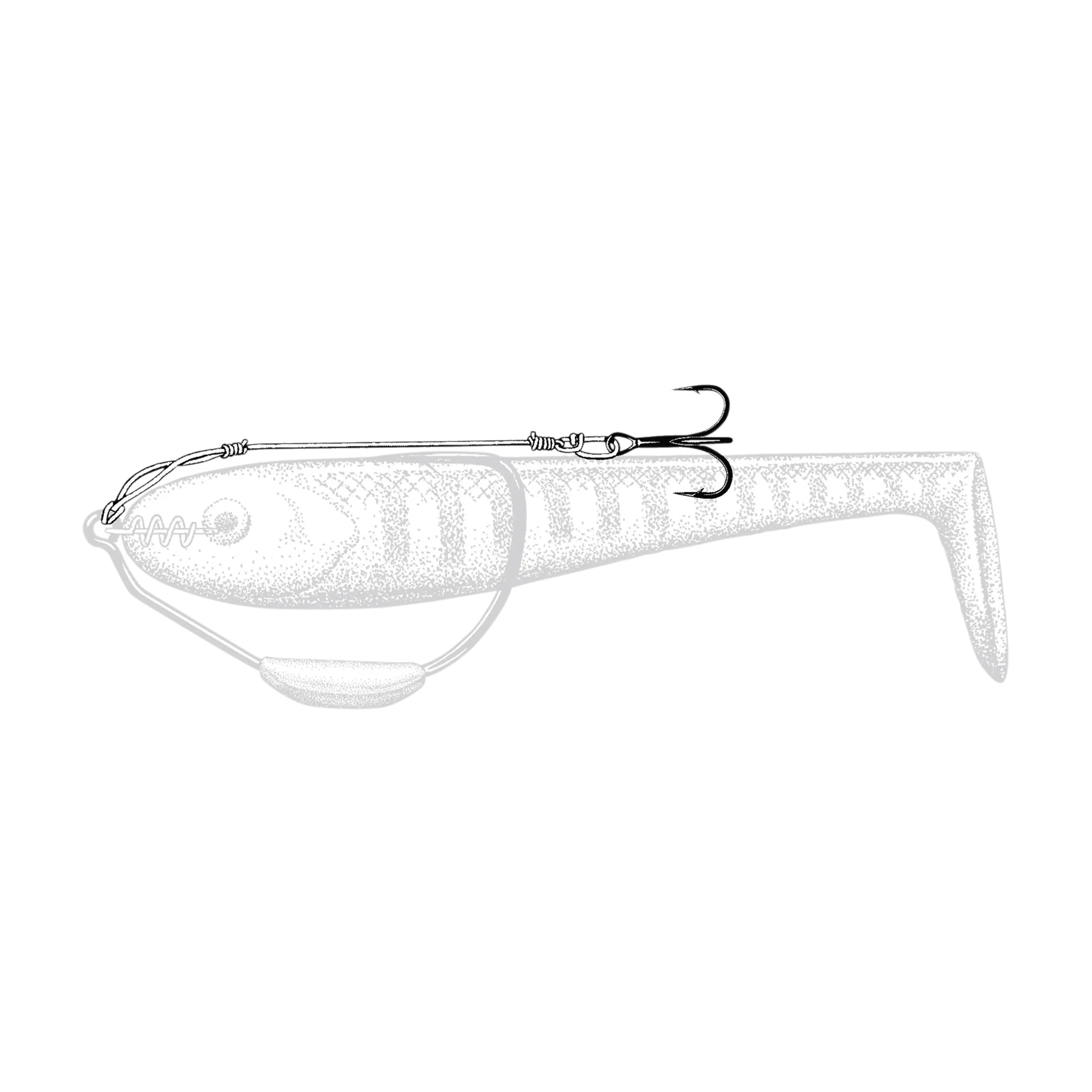 Owner Weighted Beast Hooks with Twistlocks RIgged