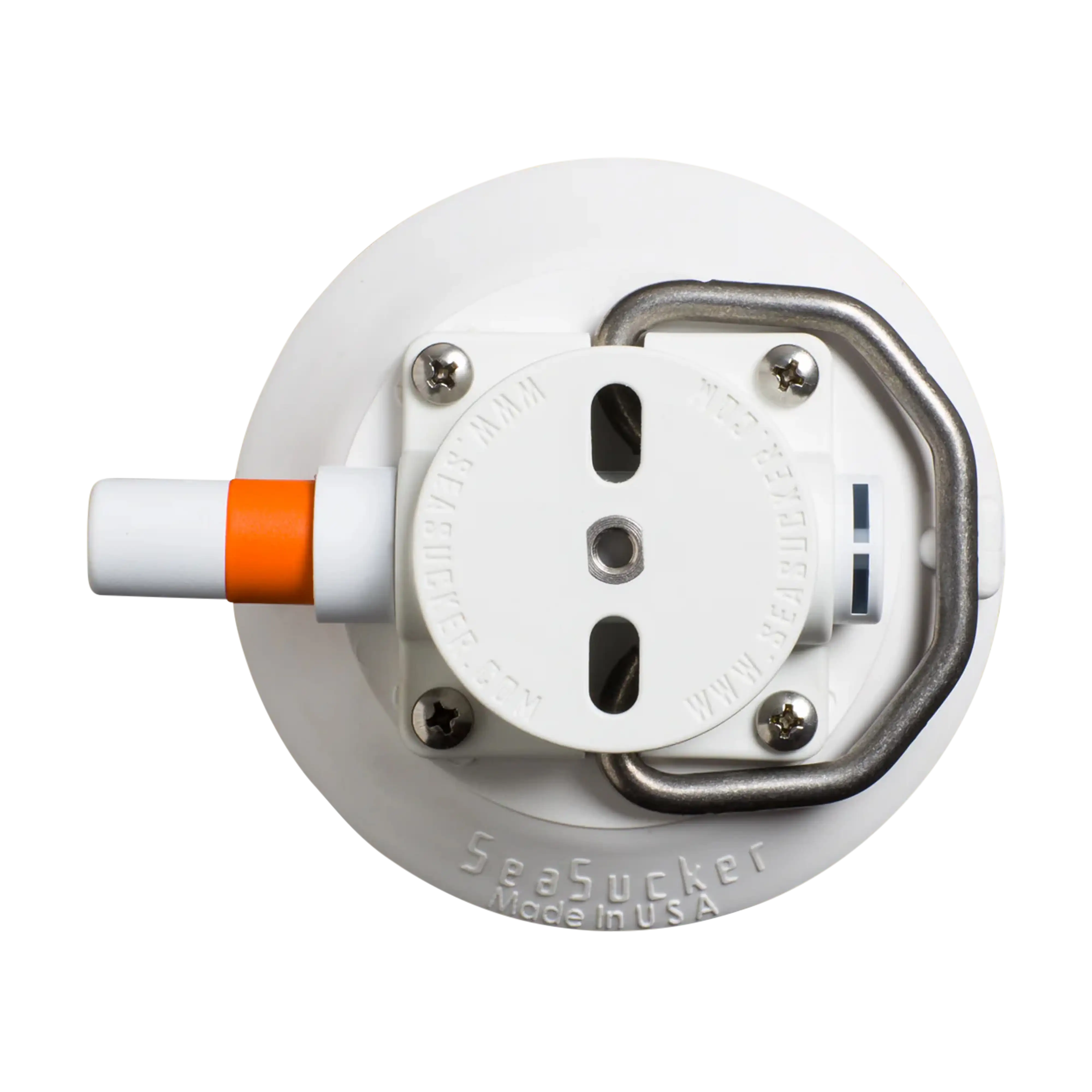 SeaSucker 4.5" Flat-Top Stainless D-Ring - White Top