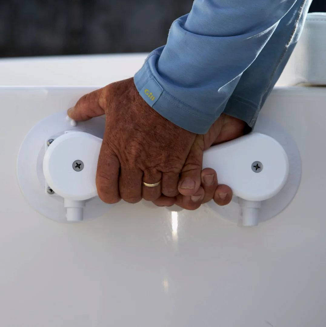 SeaSucker Medium Duty Handle - White on Boat