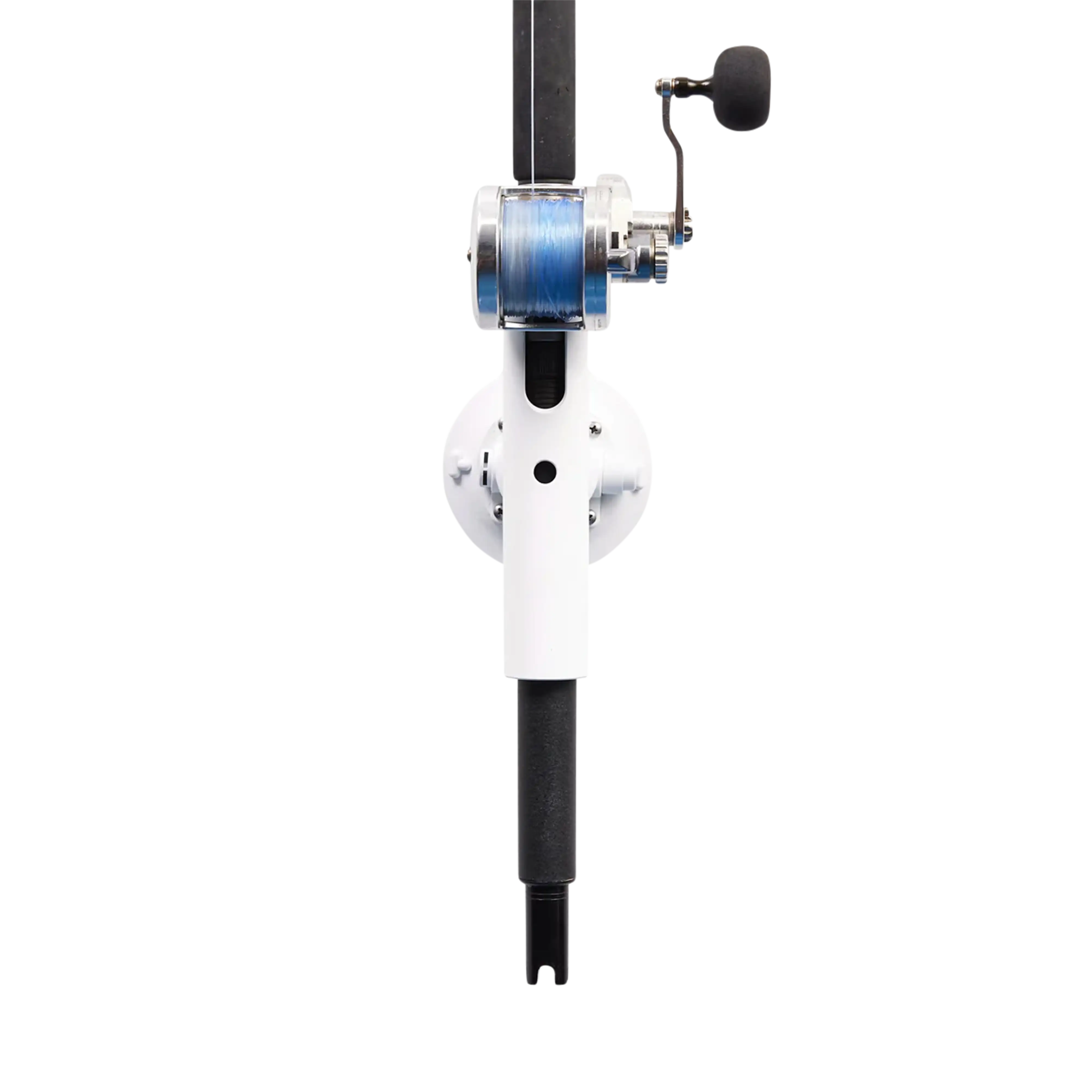 SeaSucker Single Rod Holder - White with Fishing Rod