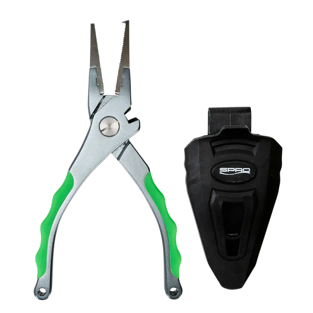 Spro Aluminum Pliers 7.5 Inch with Holder
