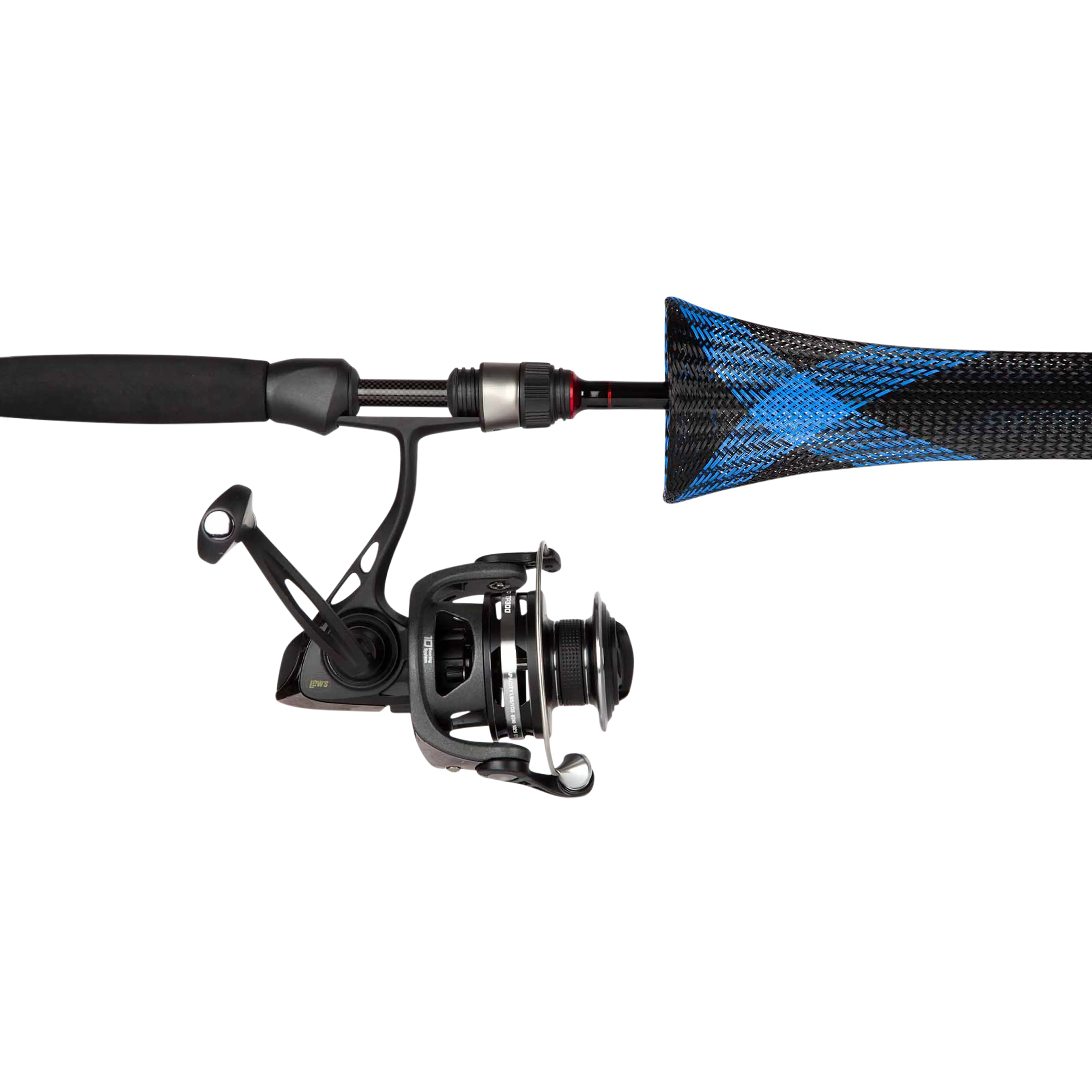 The Rod Glove standard spinning rod glove blue spyder