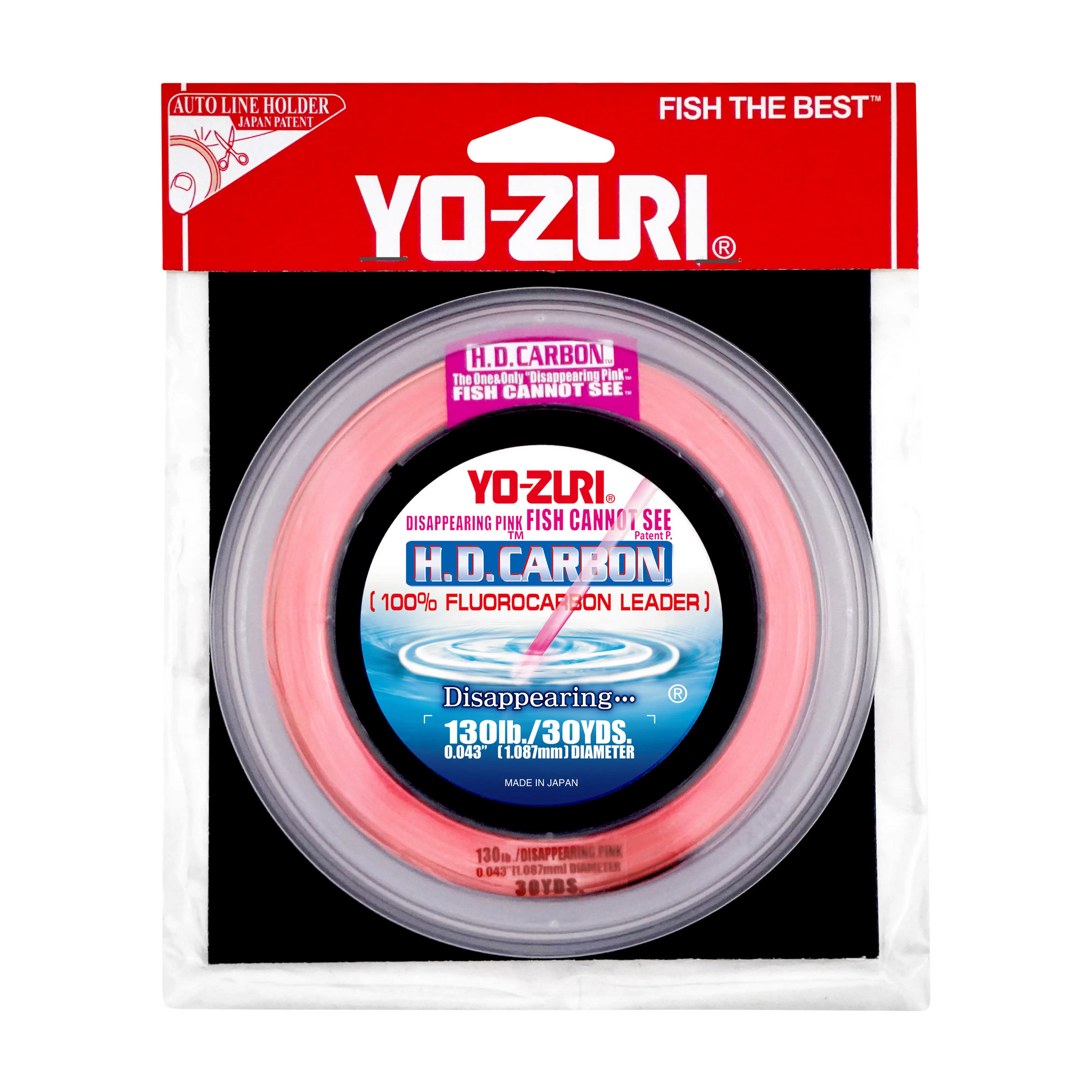 Yo-Zuri H.D. Carbon Disappearing Pink Fluorocarbon Fishing Leader