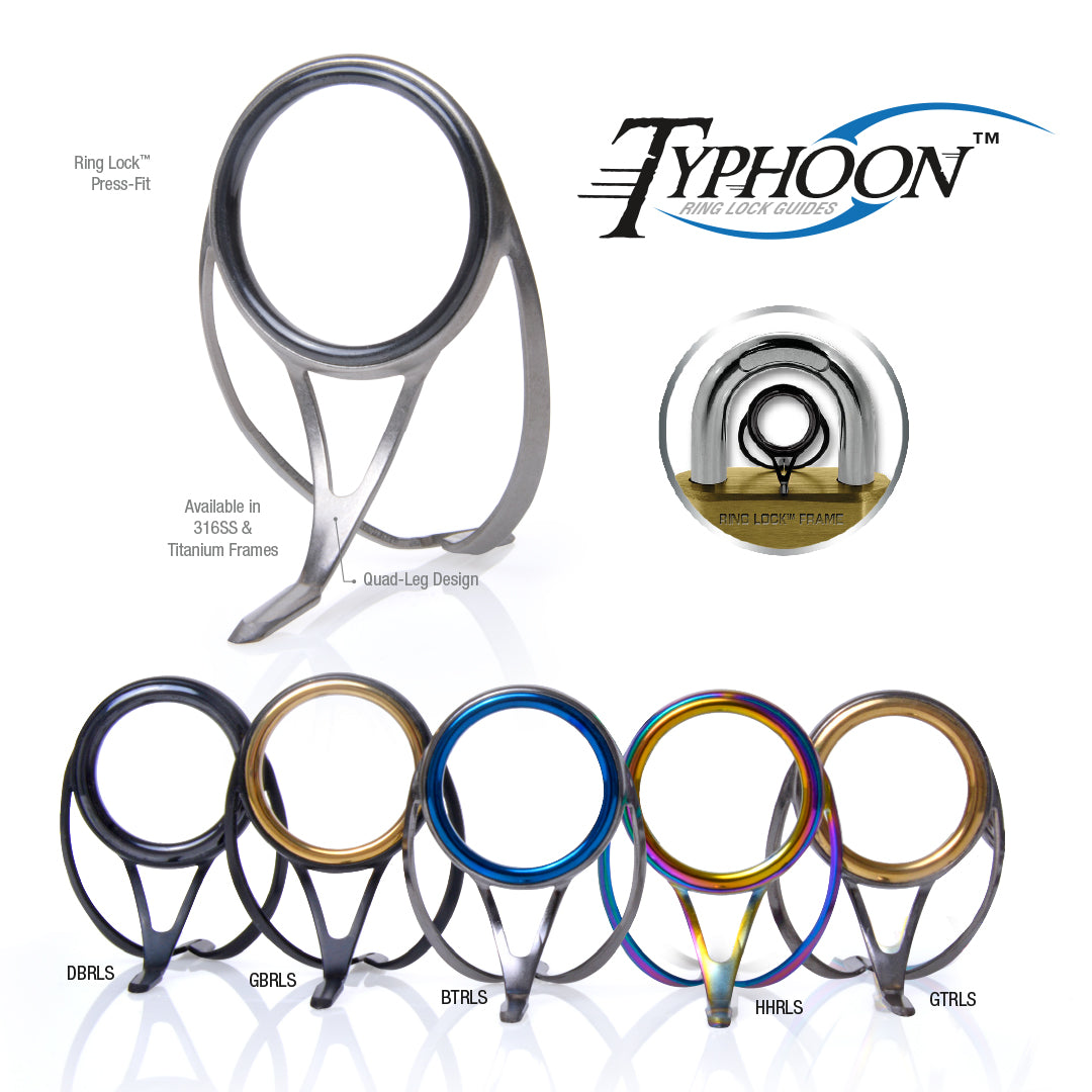 American Tackle RingLock Typhoon Double Foot High Frame Guides
