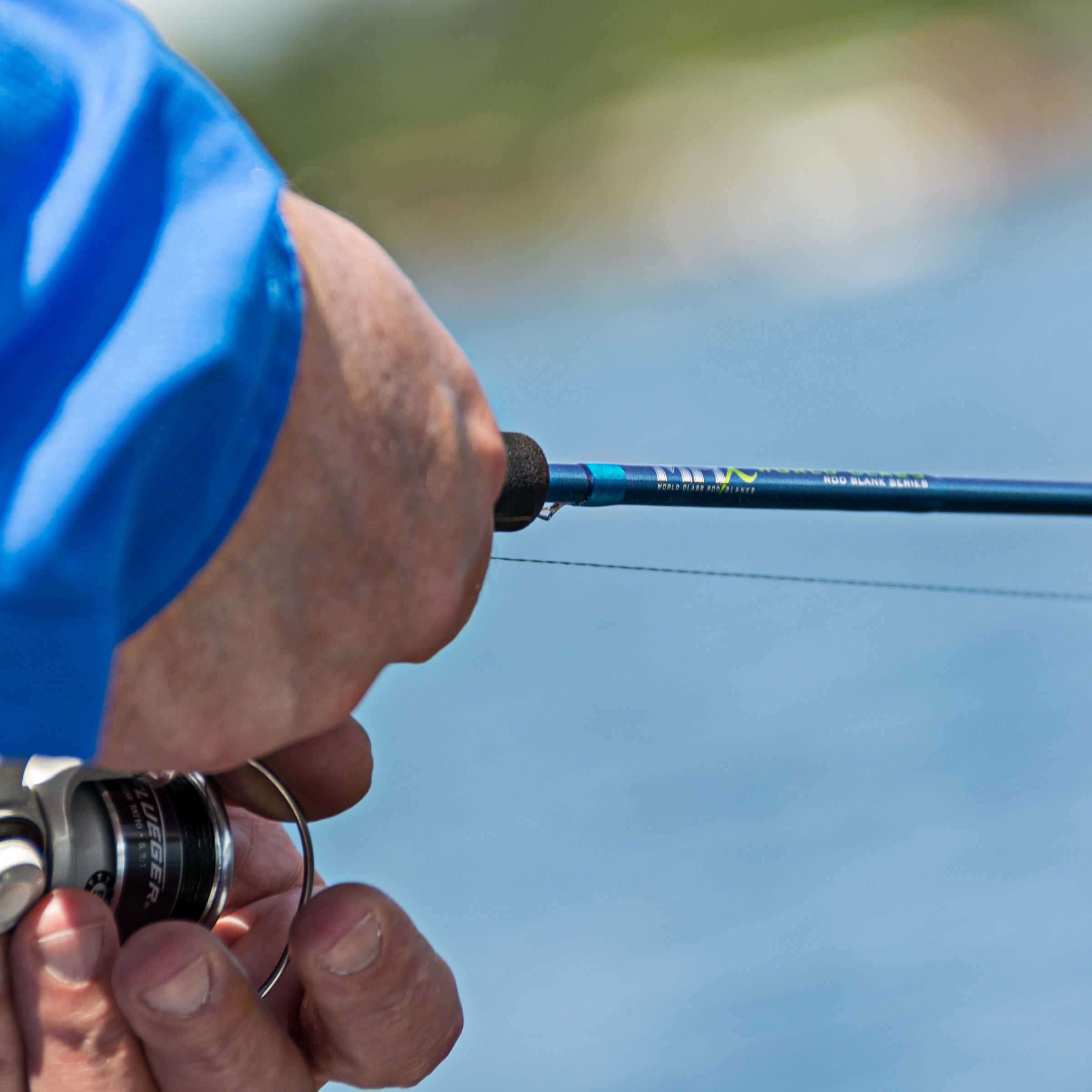 5 PCS Fishing Rod Tip Repair Pole Kit Wire Loop Blue Accessories Suit