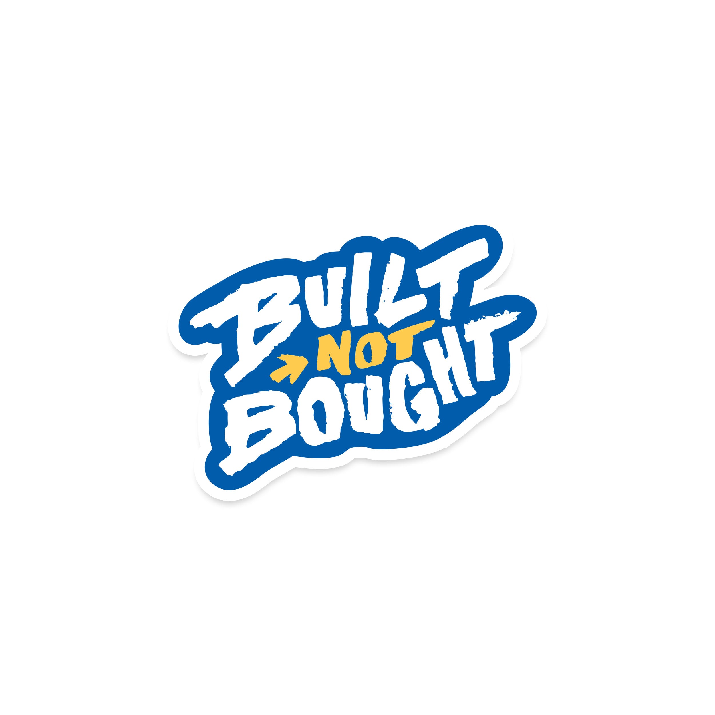 "Built Not Bought" Full Color Rod Decals