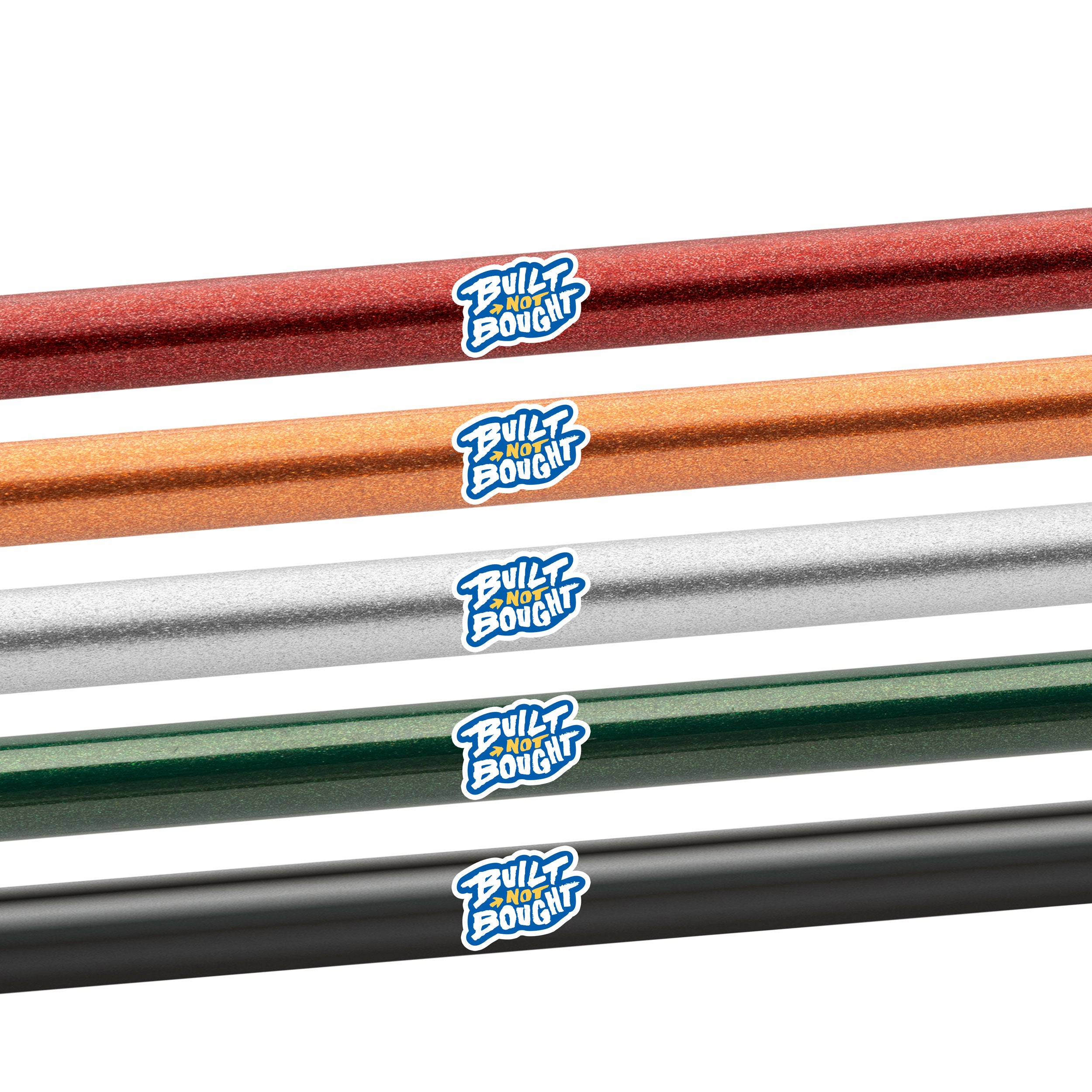 "Built Not Bought" Full Color Rod Decals