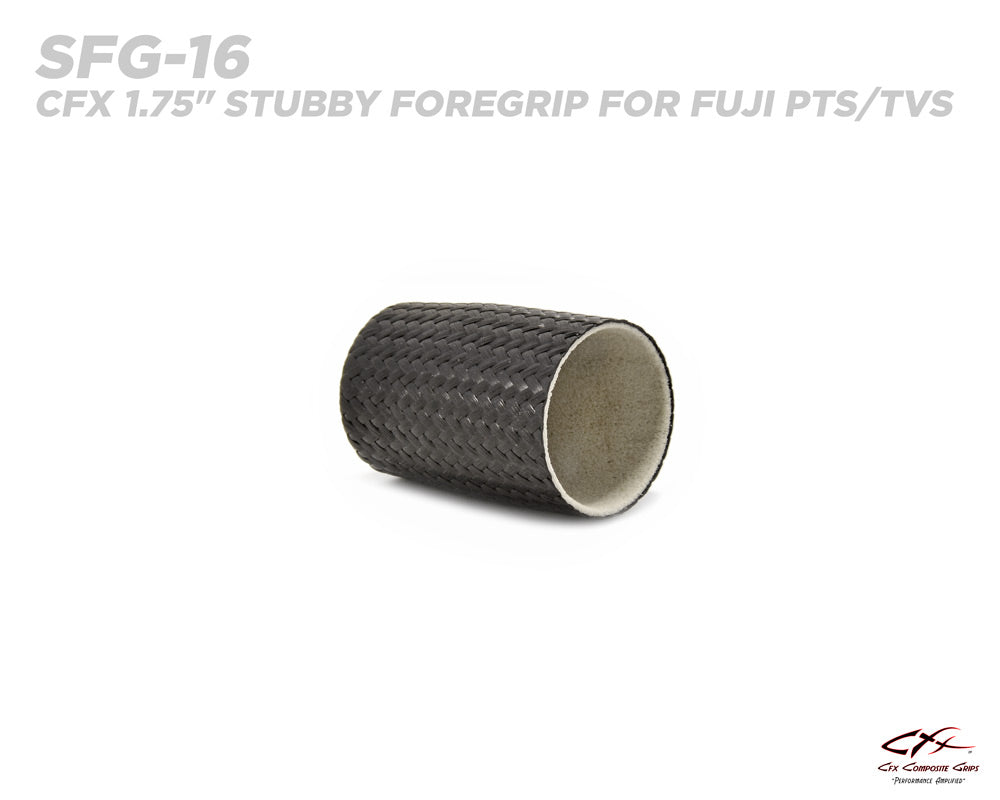 CFX Composite Carbon Fiber Grips - 1.75" Stubby Foregrip for Fuji PTS/TVS