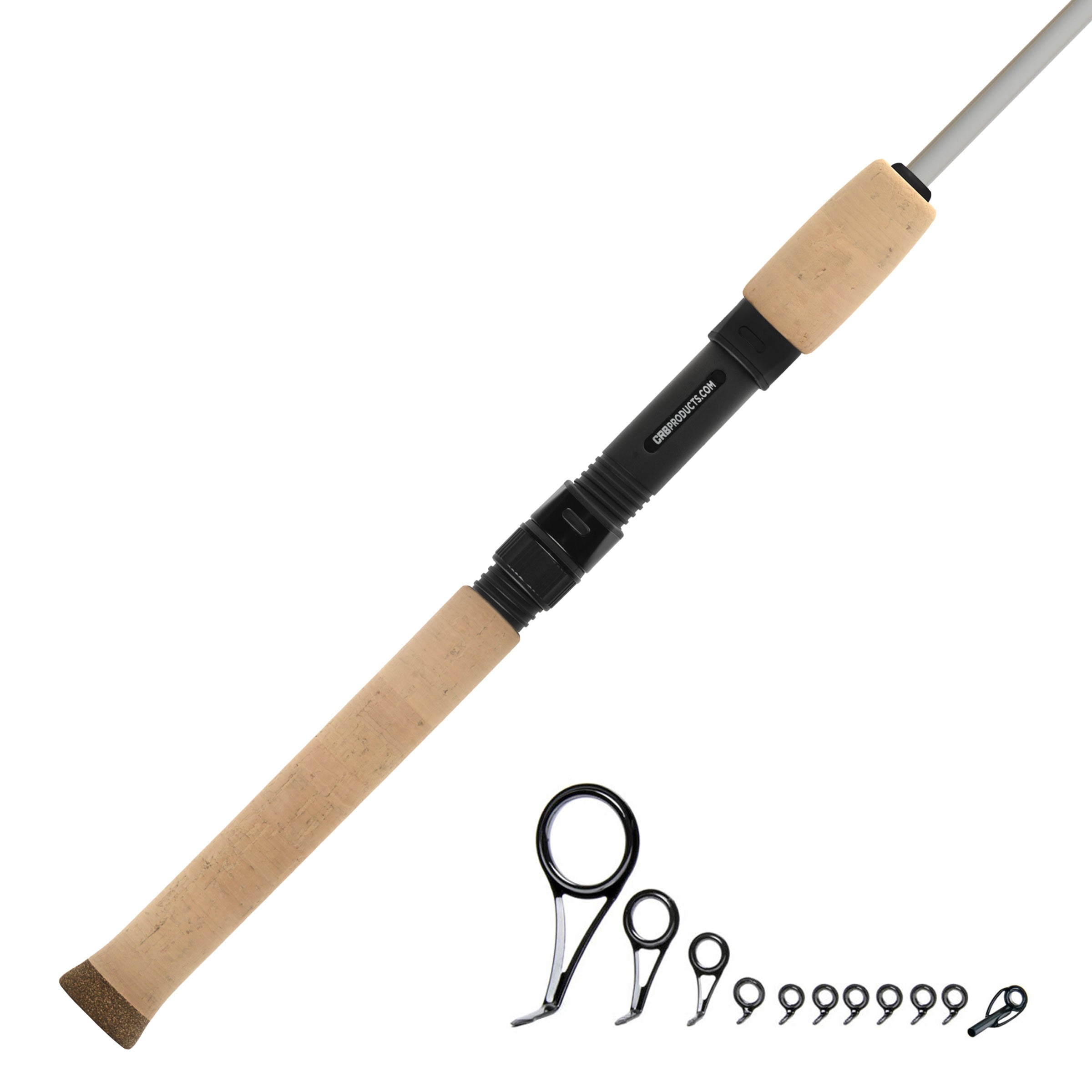 CRB 6'6 Ultralight 2-Piece Color Spinning Rod Kit