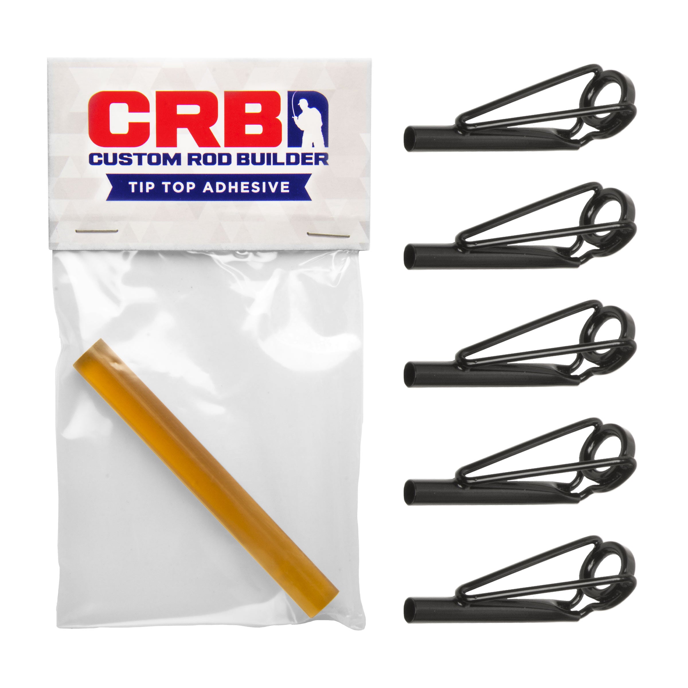 CRB Wire Frame Boat Rod Tip Top Repair Kit - Black