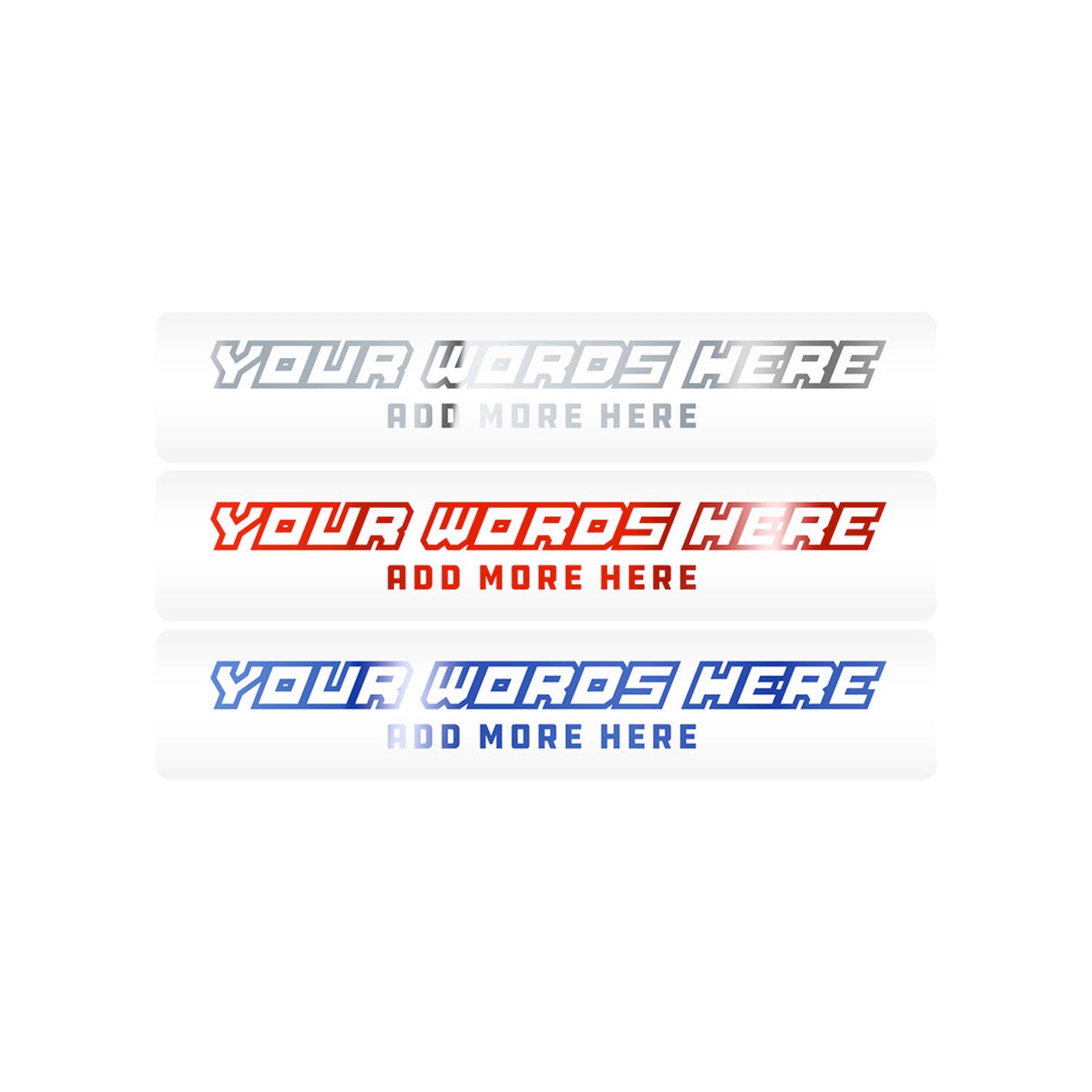 Mud Hole Customizable Designer Rod Decals - Futuristic