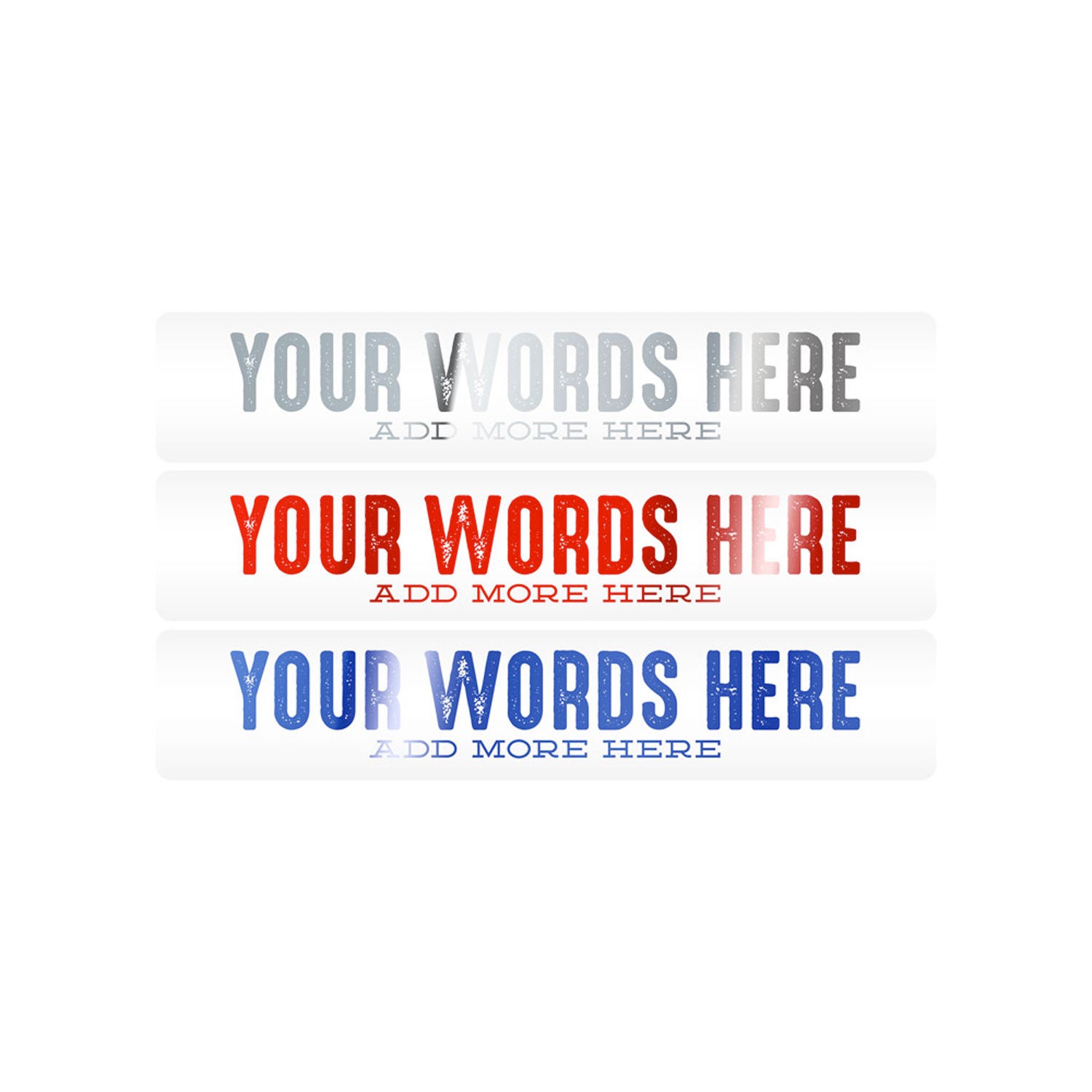 Mud Hole Customizable Designer Rod Decals - Letterpress