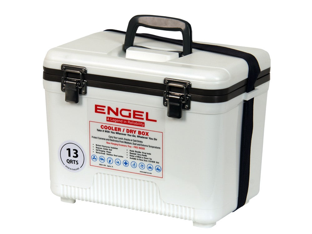 Engel 13 Qt. Cooler/Dry Box - White