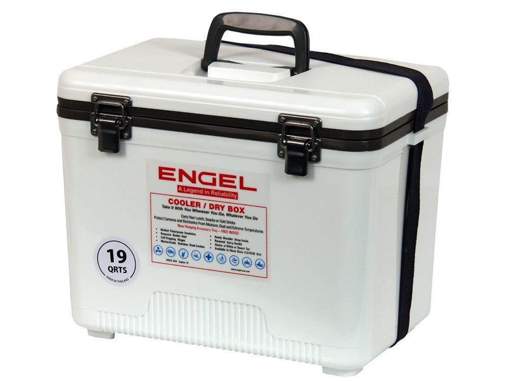 Engel 19 Qt. Cooler/Dry Box - White
