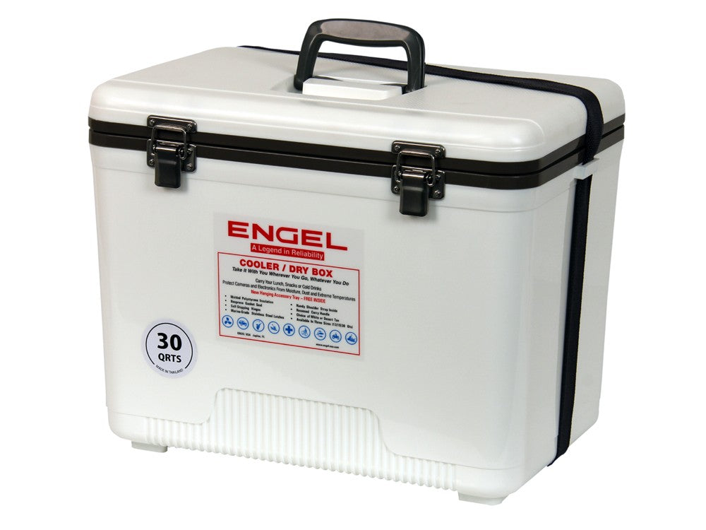 Engel 30 Qt. Cooler/Dry Box - White