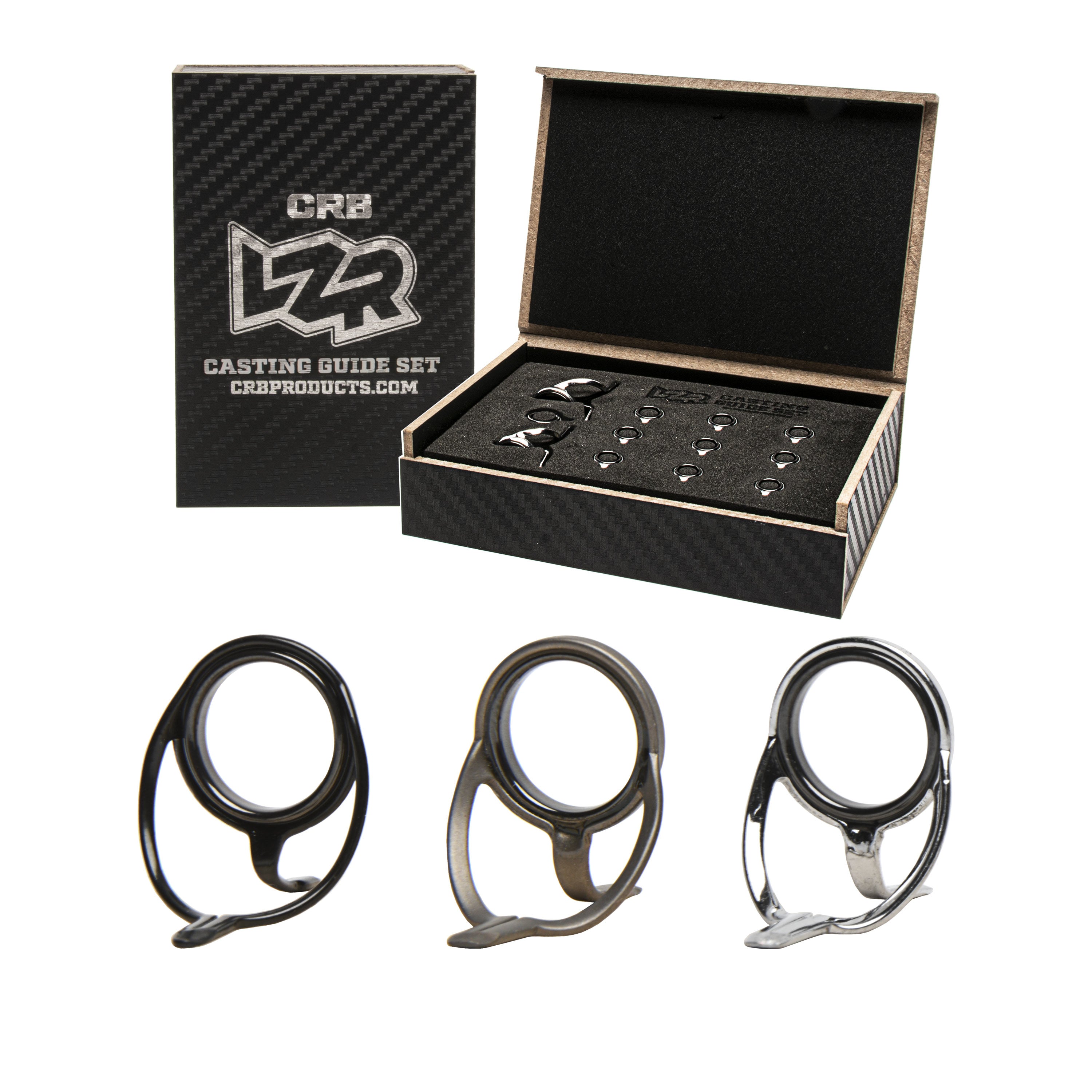 LZR Medium-Duty Casting Rod Guide Kits Polished Stainless