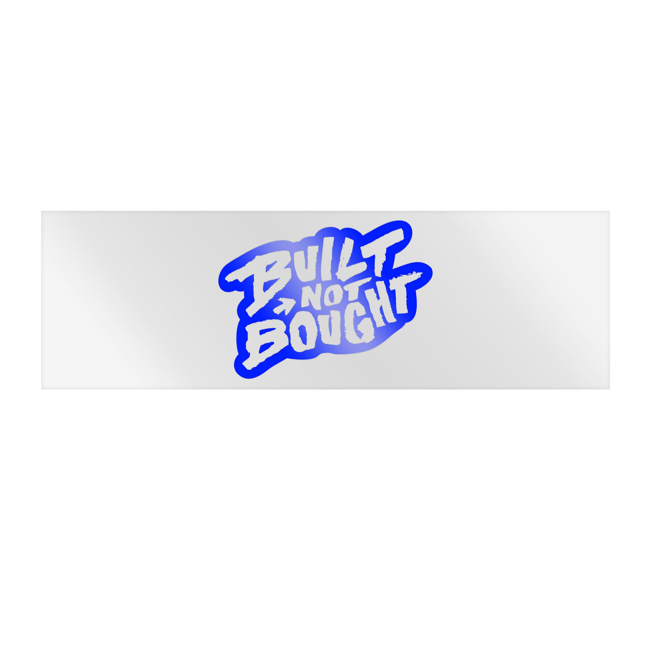 "Built Not Bought" Monochrome Rod Decals