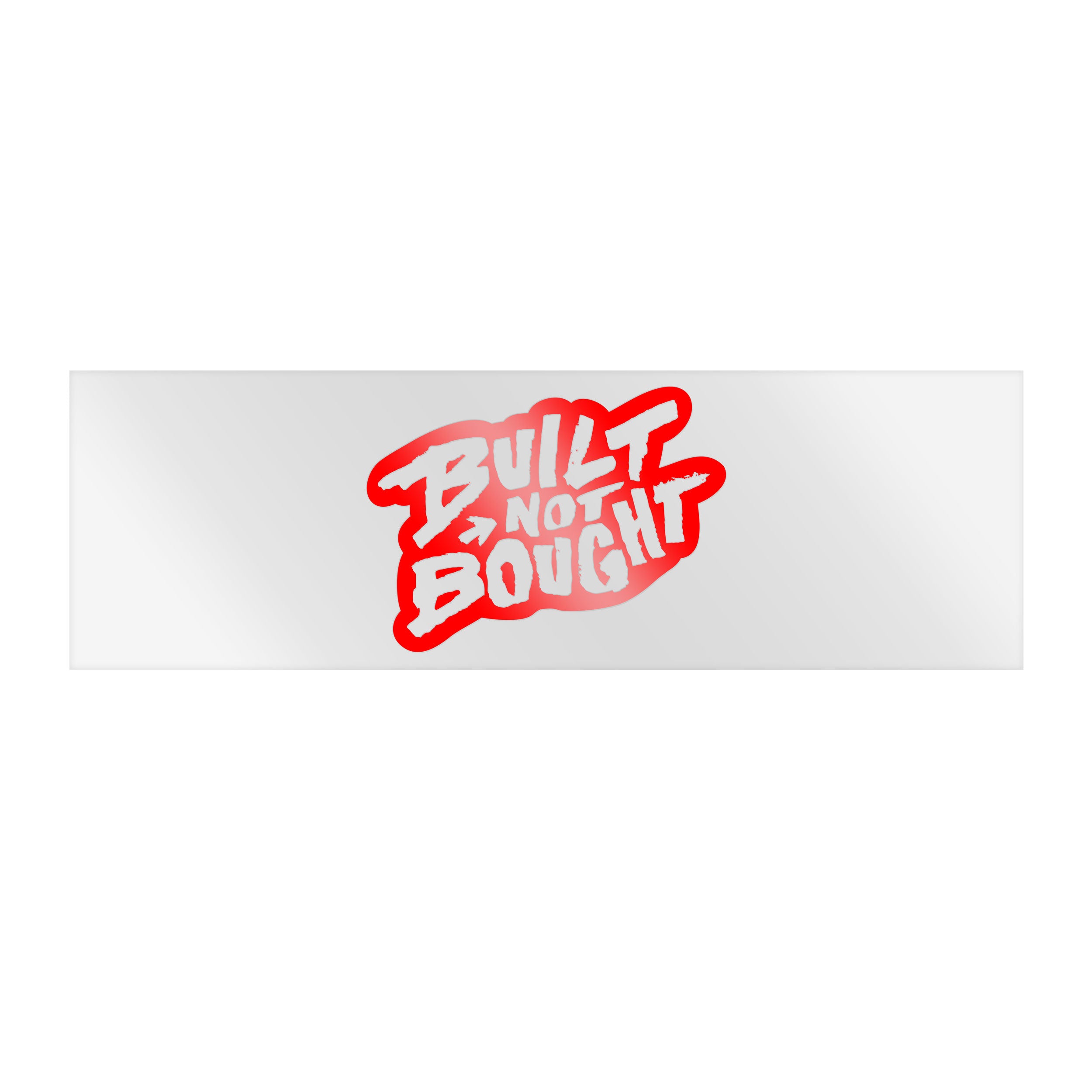 "Built Not Bought" Monochrome Rod Decals