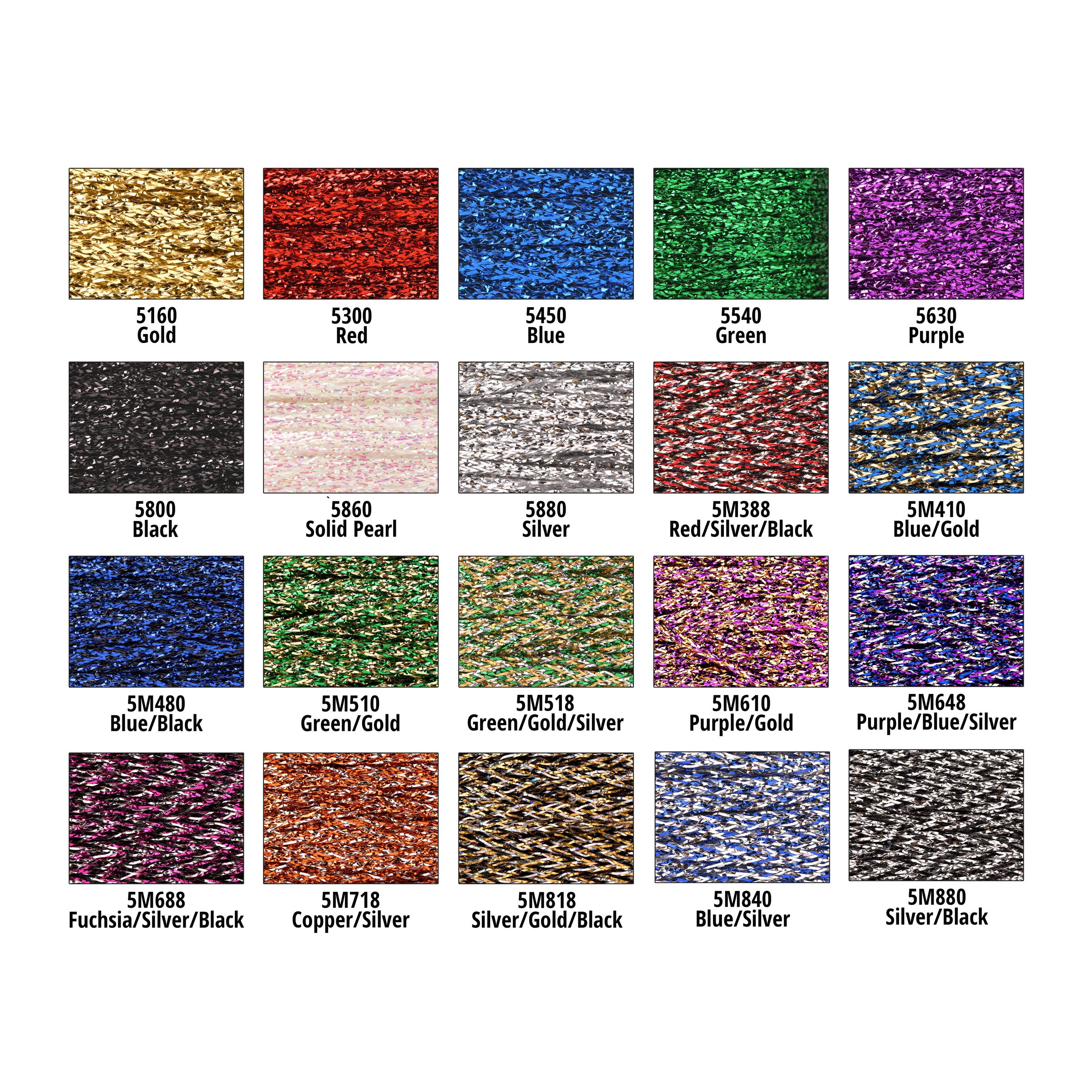 ProWrap Metallic Braid Thread – 1/16" Flat Braid