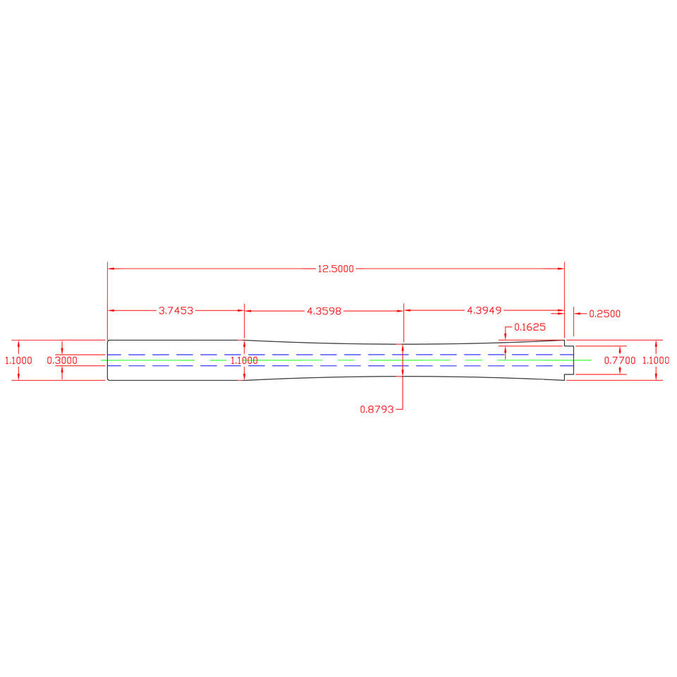 American Tackle 13" Tapered Rear Grip – Super Grade Cork