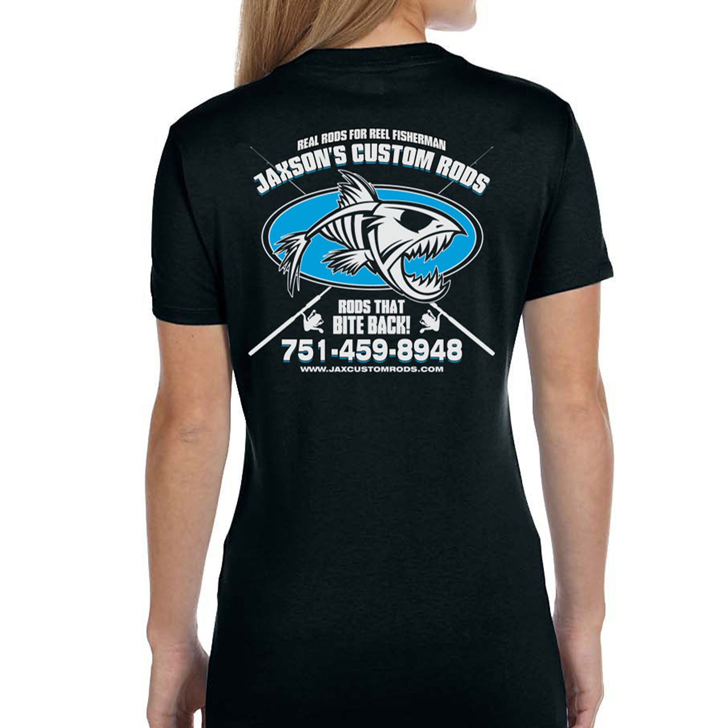 Women's Custom T-Shirt: Fish Skeleton