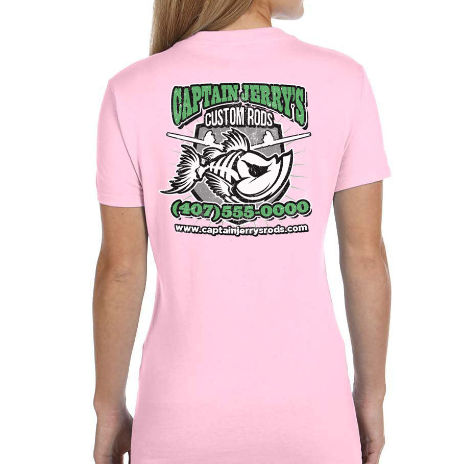 Women s Custom T Shirt Green Bones