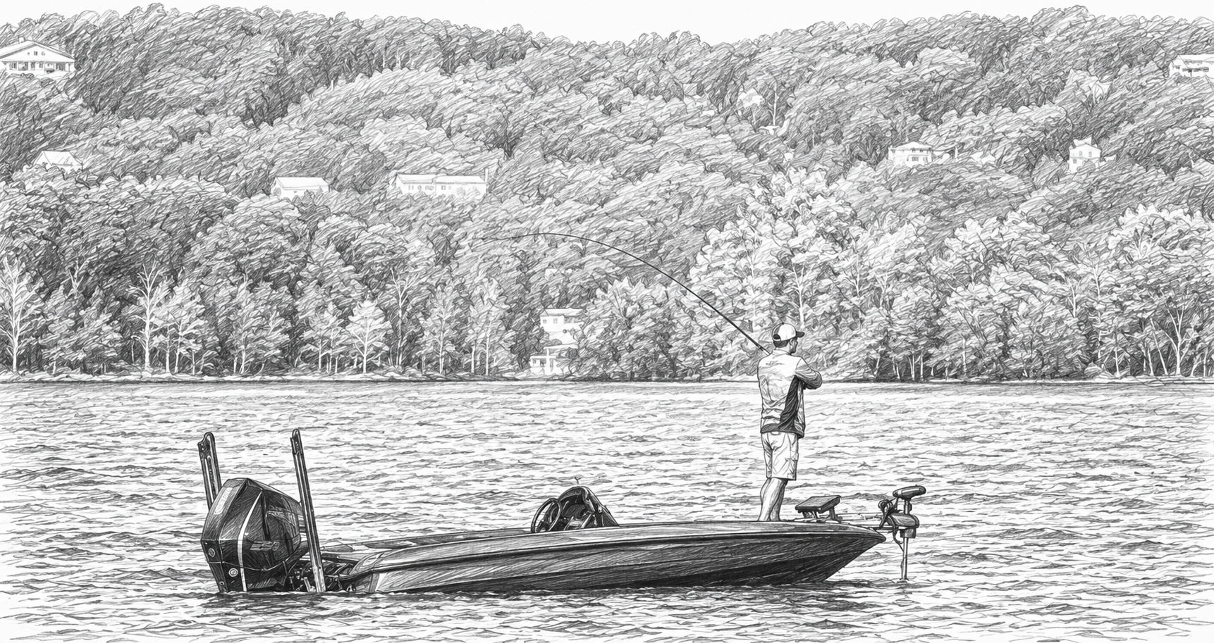 Suspended Fish Drop Shot: Targeting Bass in the Middle of the Water Column