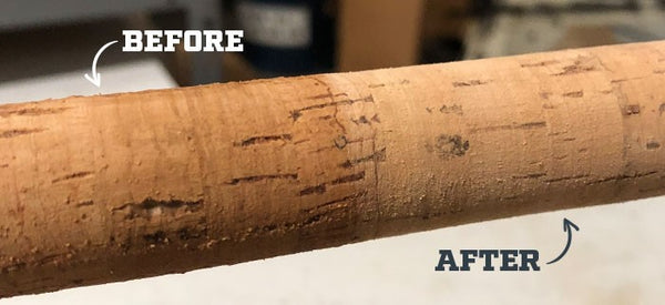 Pt 5 - Modge podge to seal a refinished cork fishing rod handle - how I do  it #fishing #rodbuilding 