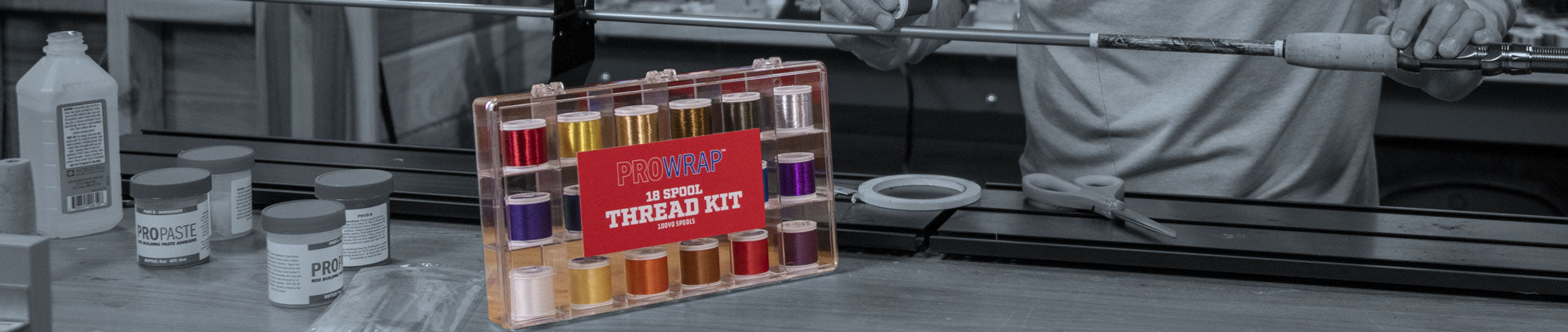 Wrapping Thread Kits for Rod Building