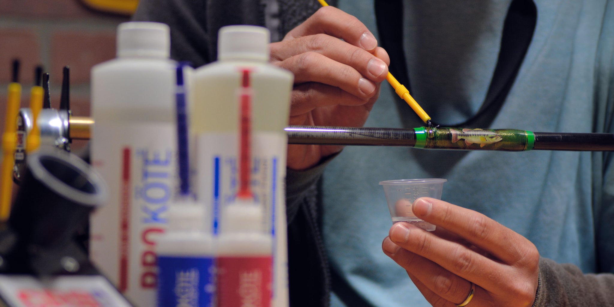 Supplies for Rod Building – Thread, Epoxy, Finish, & Paste