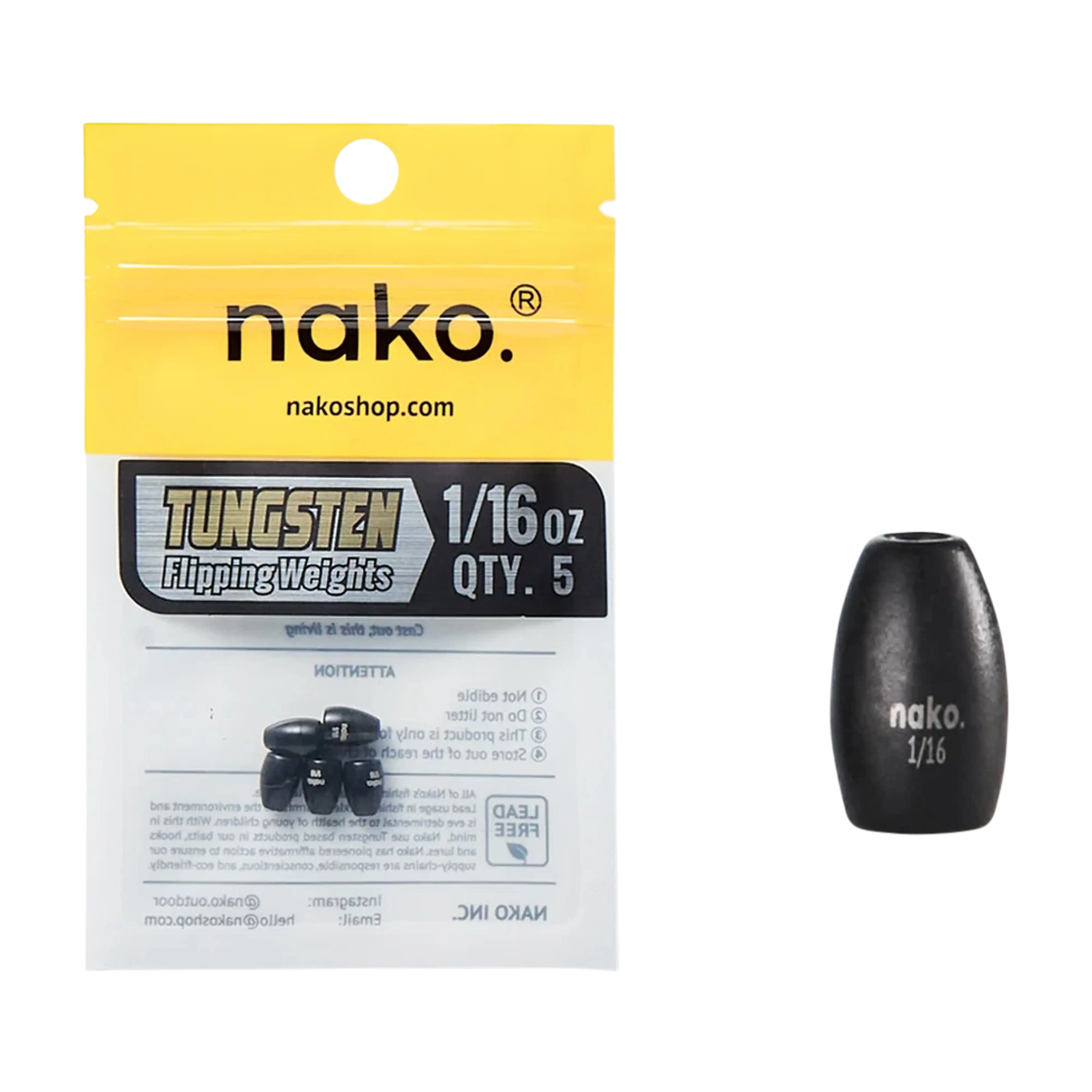 Nako Tungsten Flipping Weights