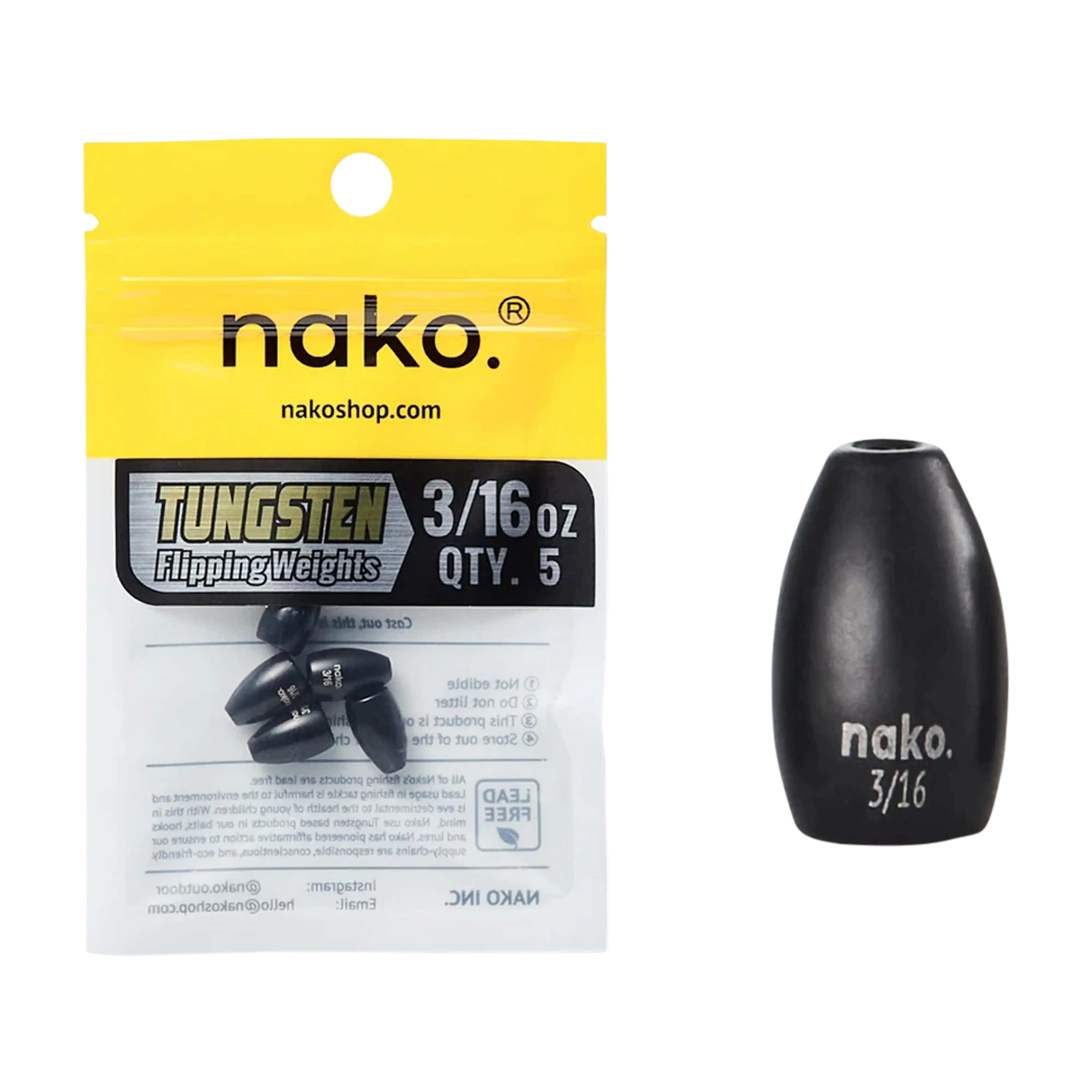 Nako Tungsten Flipping Weights