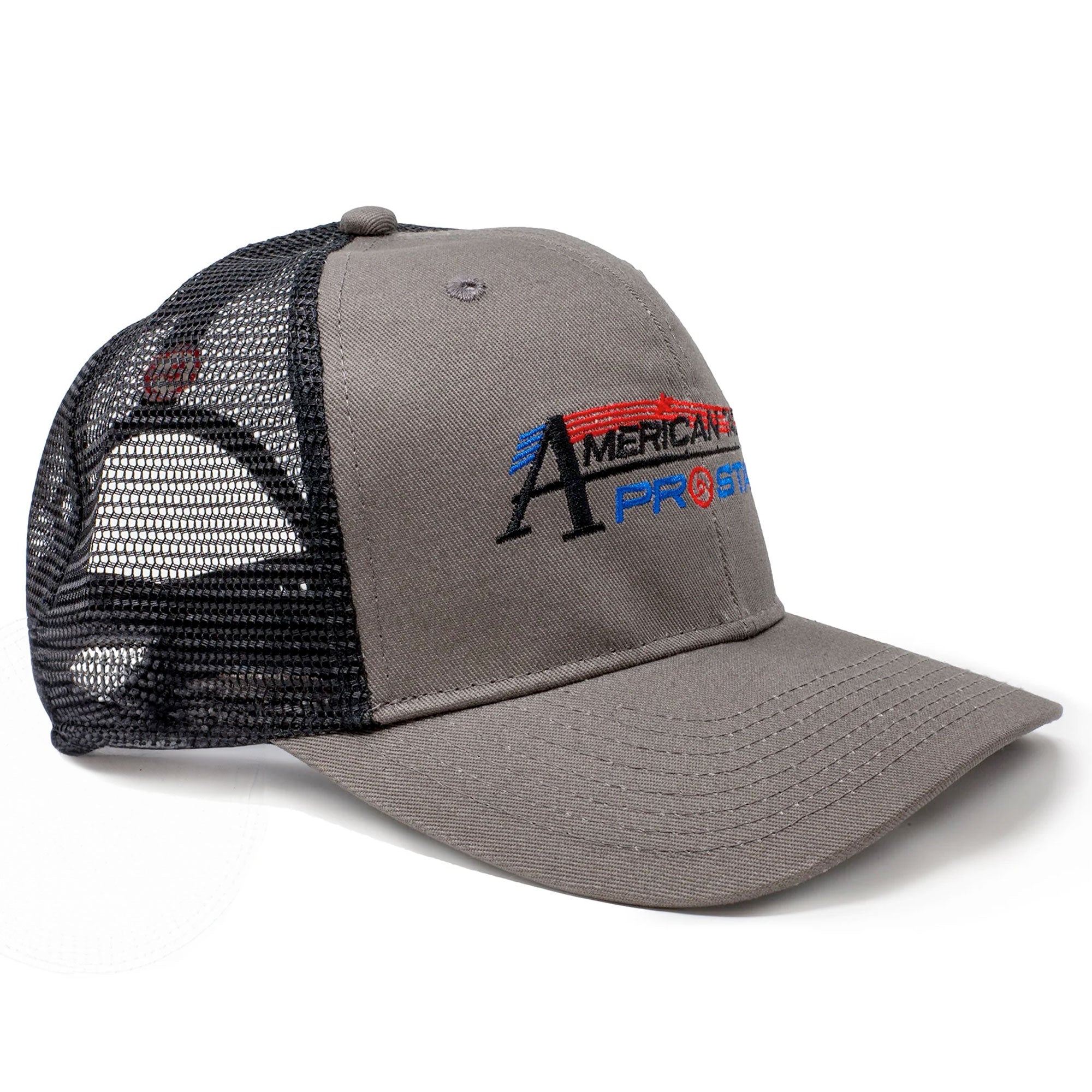 American Tackle ProStaff Mesh Back Trucker Hat - Gray