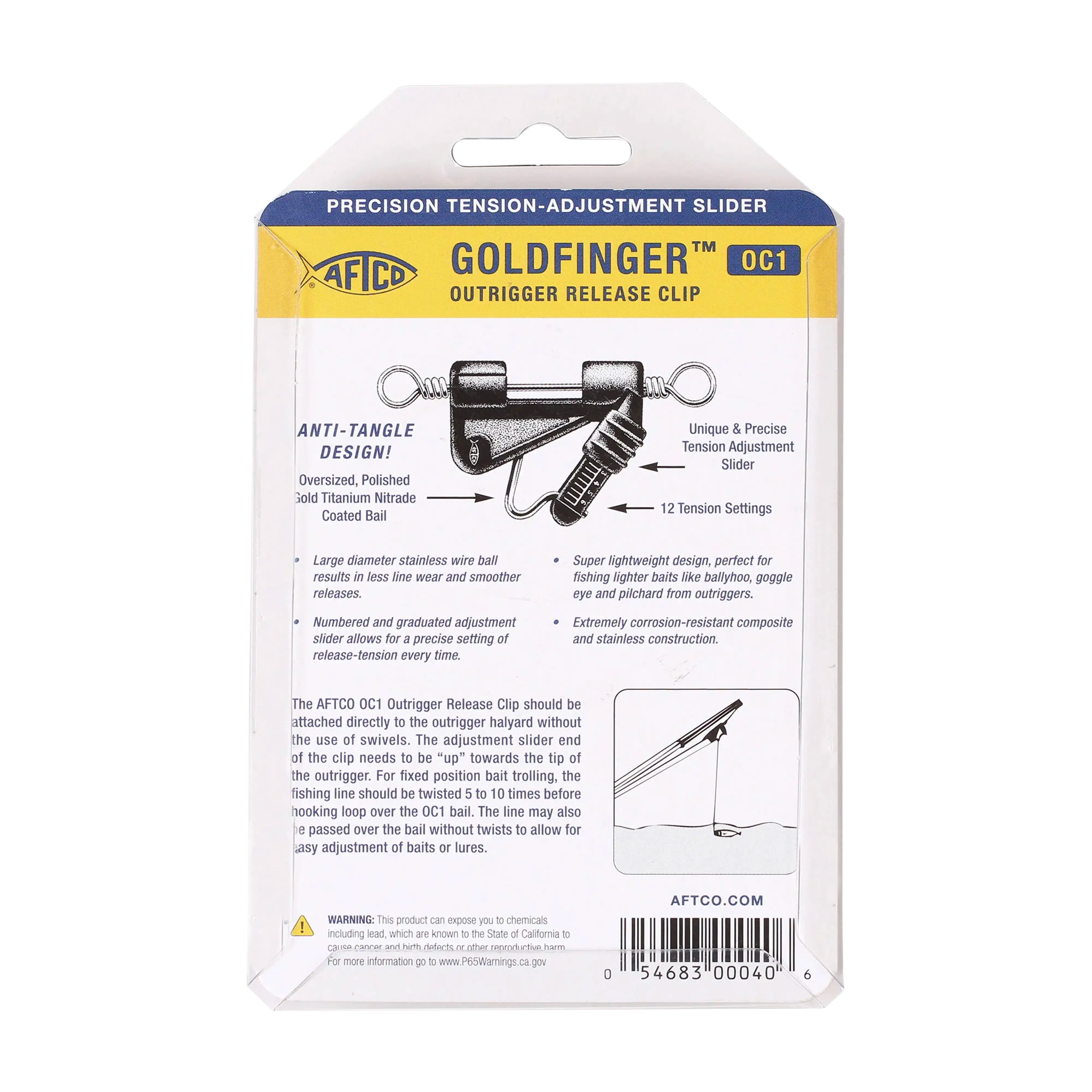 Aftco Goldfinger Outrigger Clips