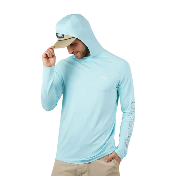 Aftco Samurai Long Sleeve Sun Protection Hoodie Shirt