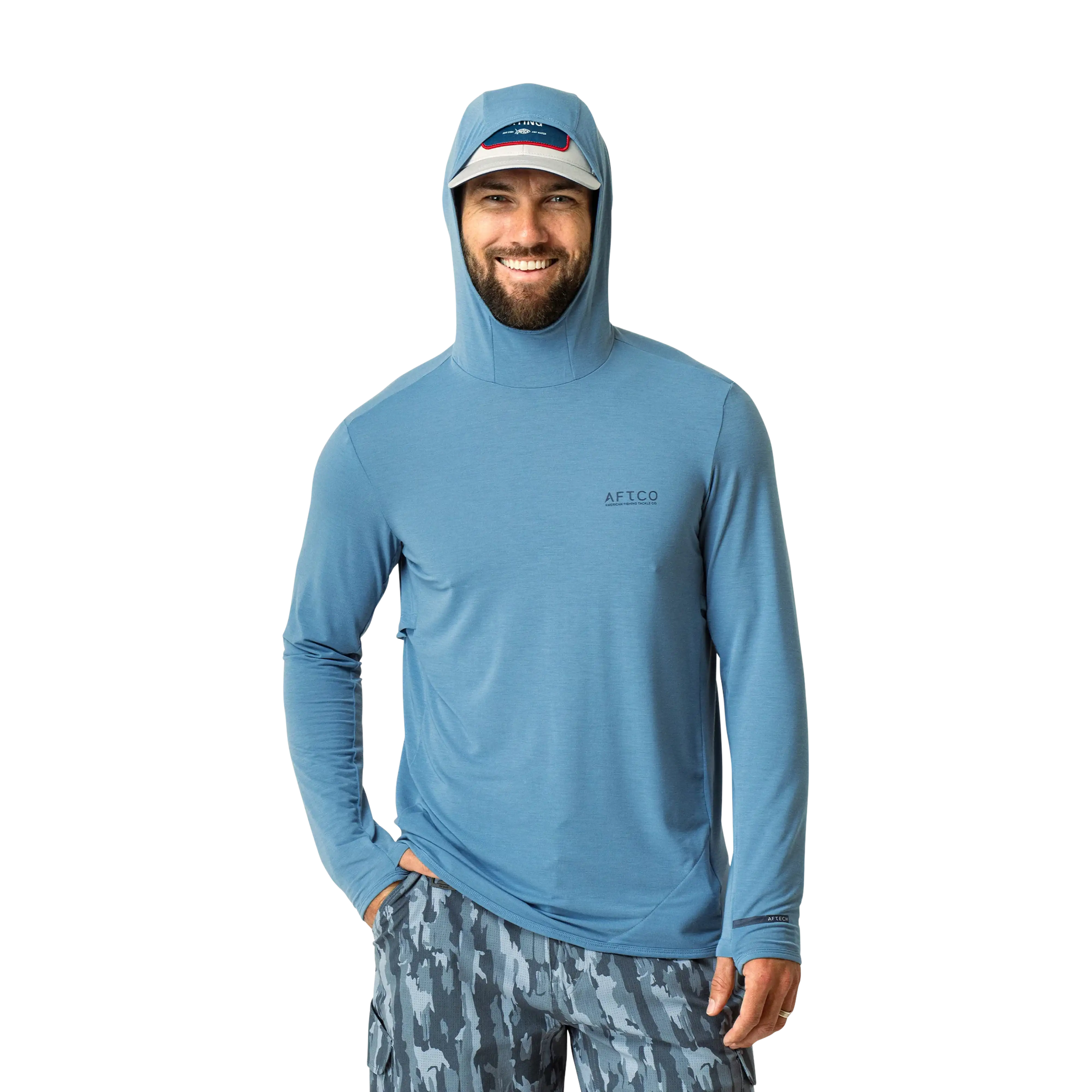 Aftco Tailwind LS Hooded Sun Protection Shirt