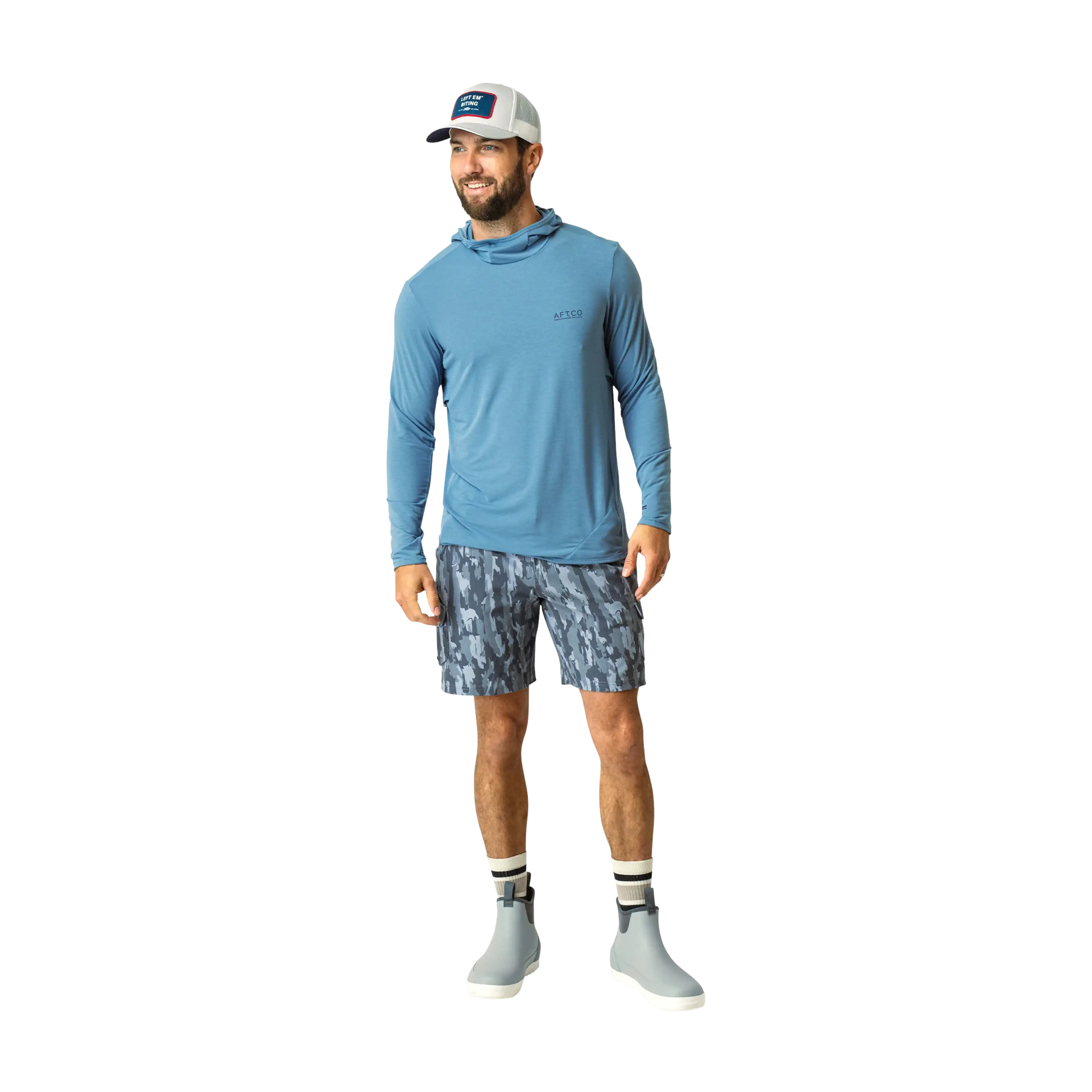 Aftco Tailwind LS Hooded Sun Protection Shirt