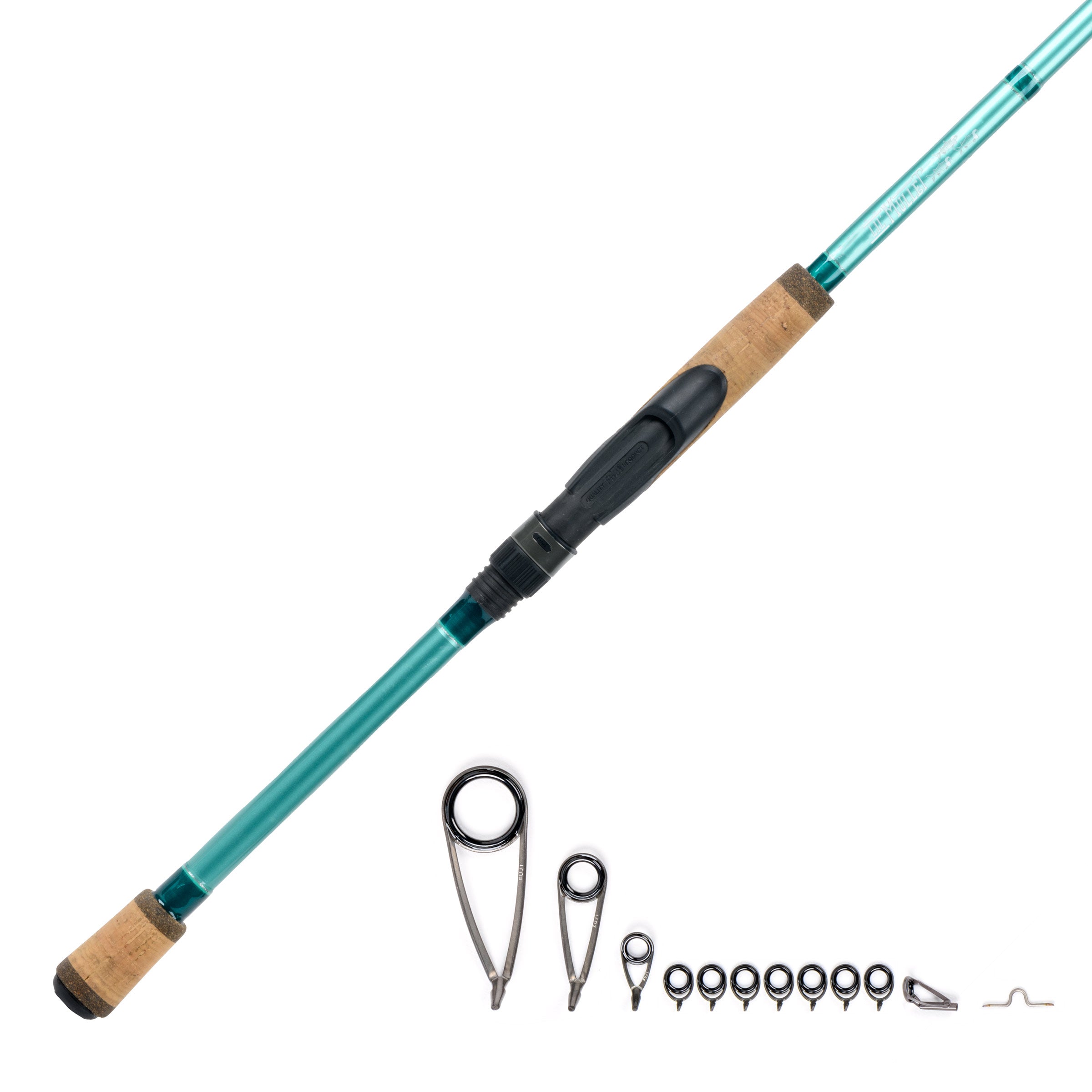 Fly Rod Building Kit With 4 Piece, 8' 6, 5 Weight Olympic Green