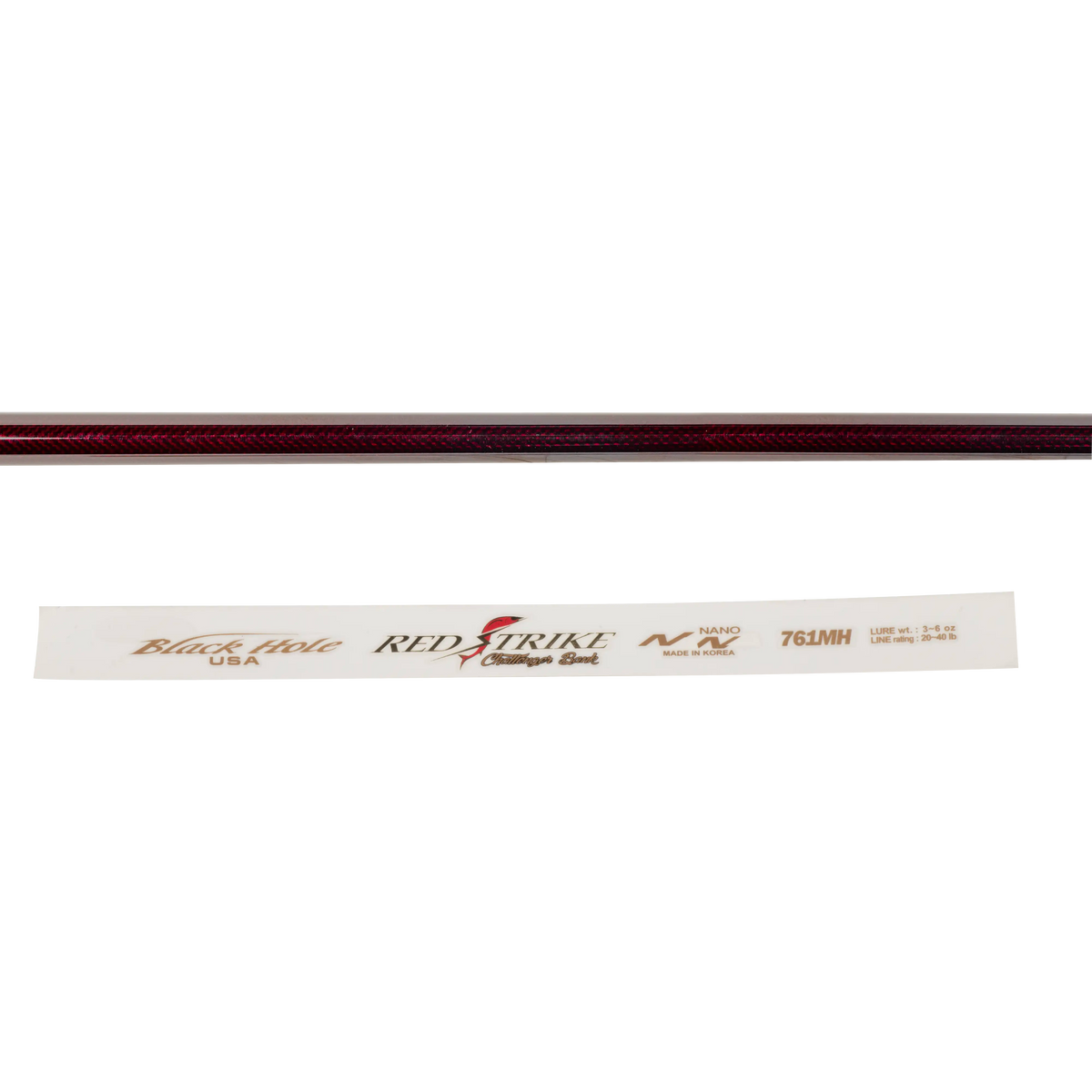 Black Hole Challenger Bank RedStrike Rod Blanks