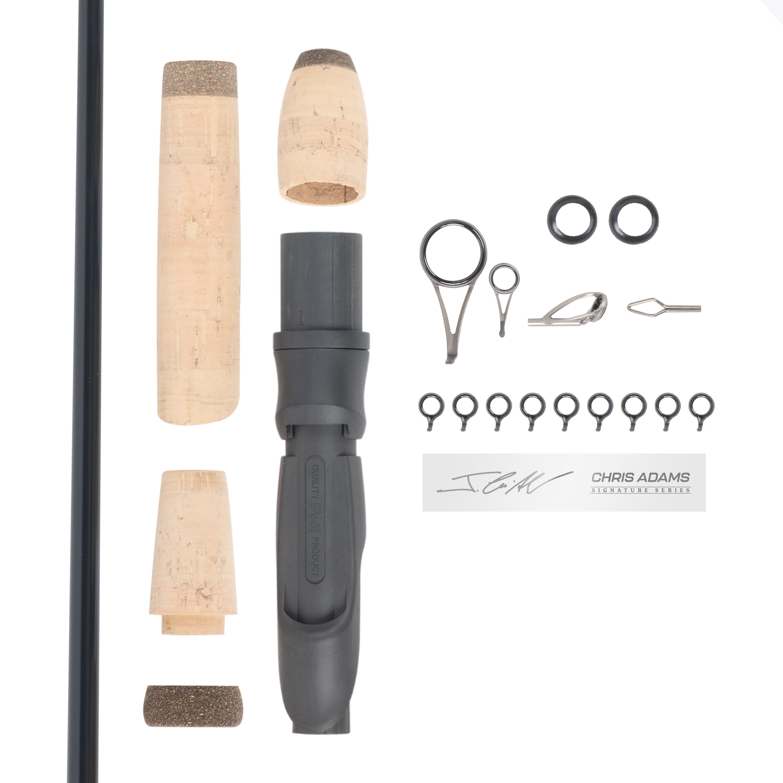 Chris Adams Technical Flats 7’2” Light Spinning Rod Component Kit