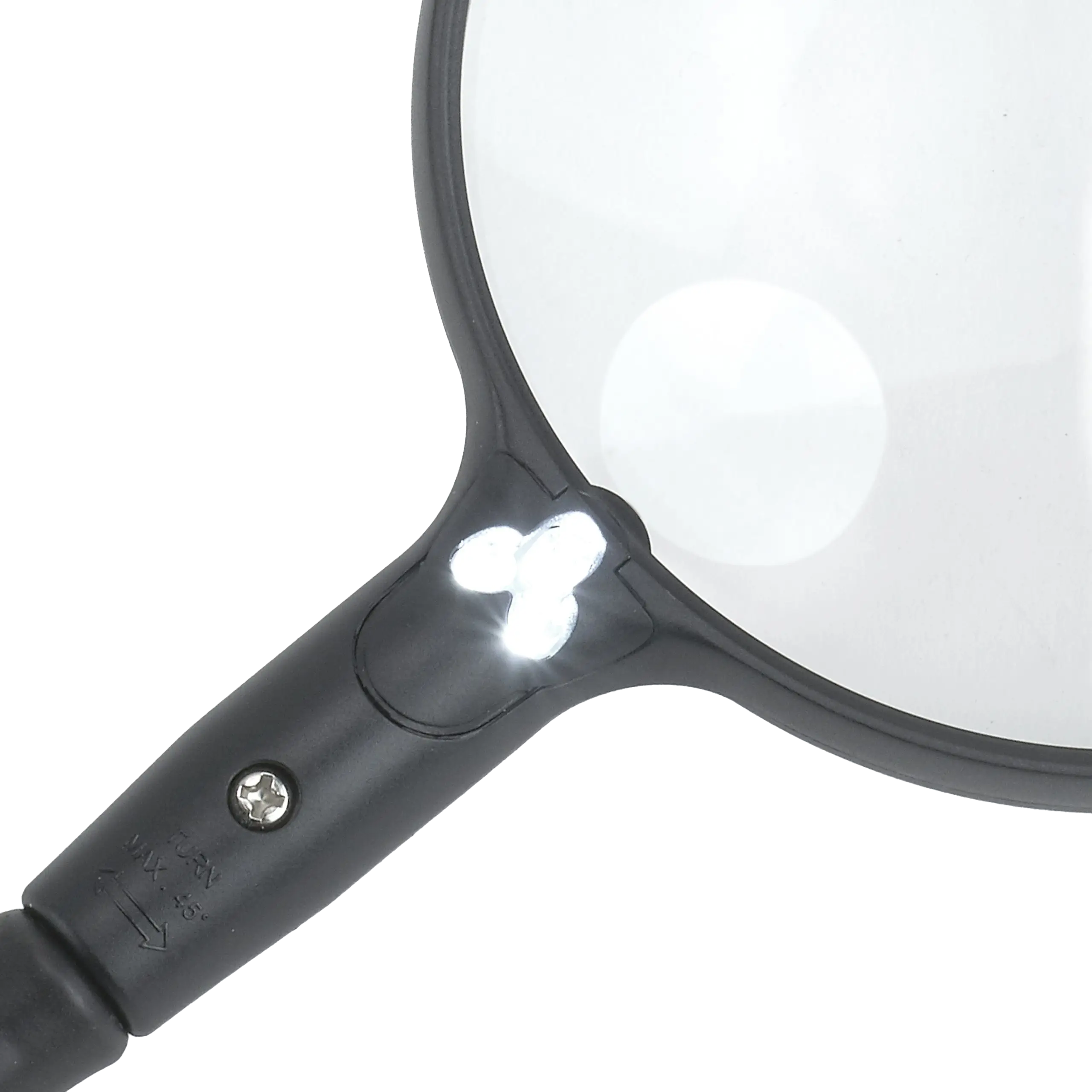 Handheld Magnifier with 20 LED Light 110mm Extra Large Magnifying