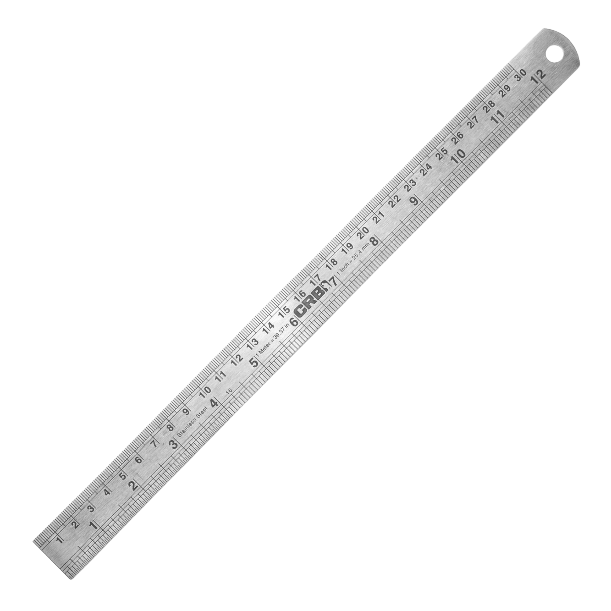 CRB Stainless Steel Ruler – 12" / 30cm