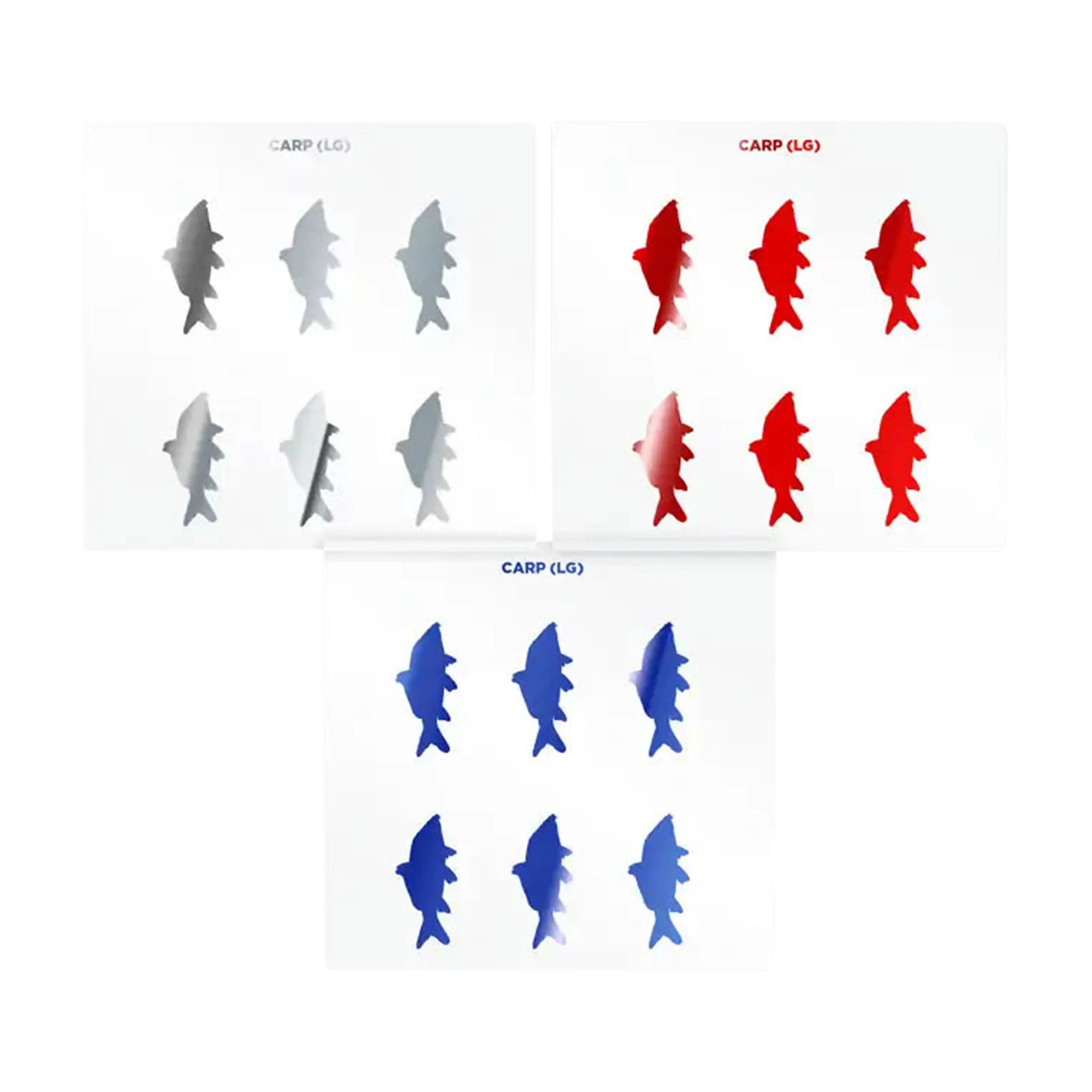 Mud Hole Carp Silhouette Rod Decals - Peel & Stick